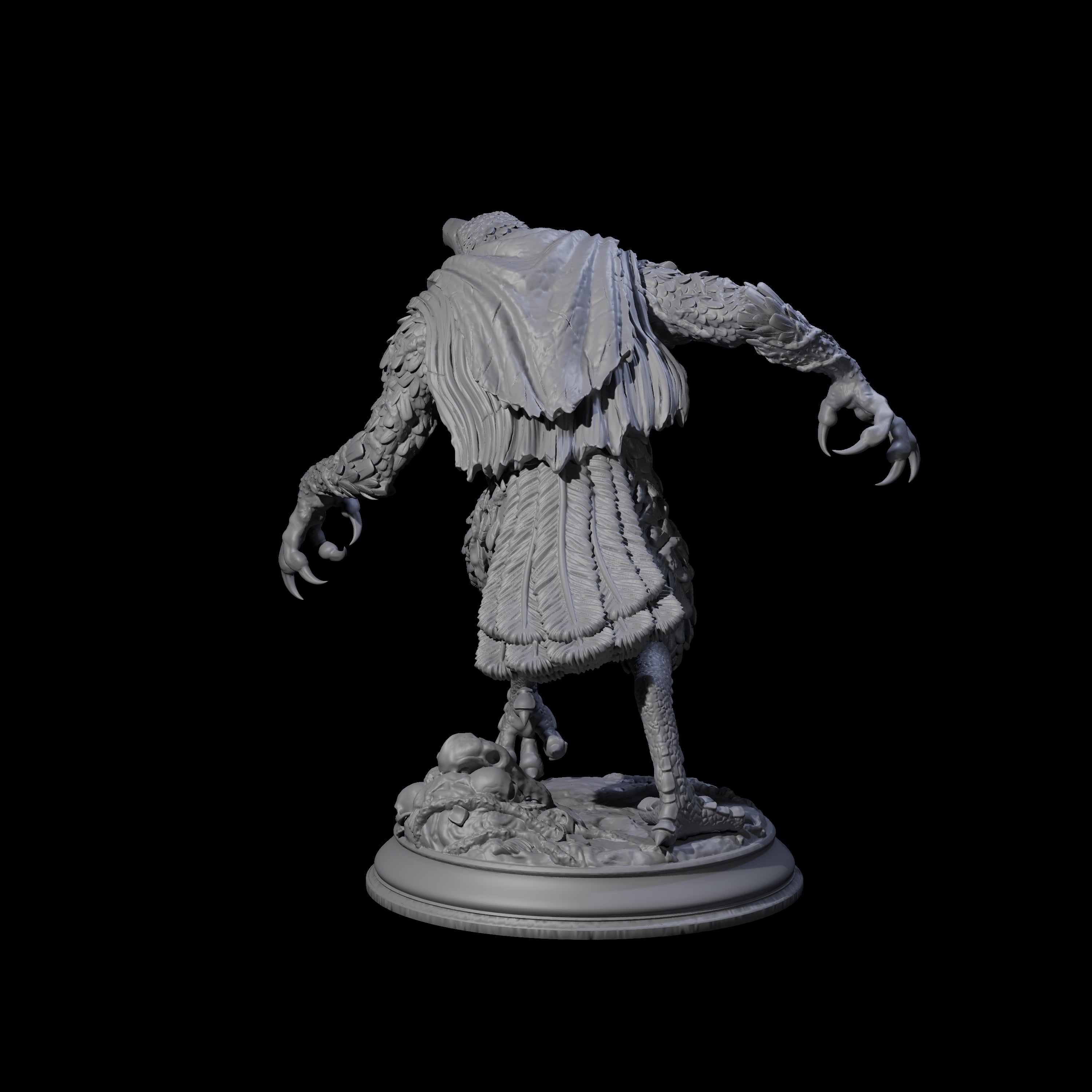 Mutated Kenku A Miniature for Dungeons and Dragons, Pathfinder or other TTRPGs