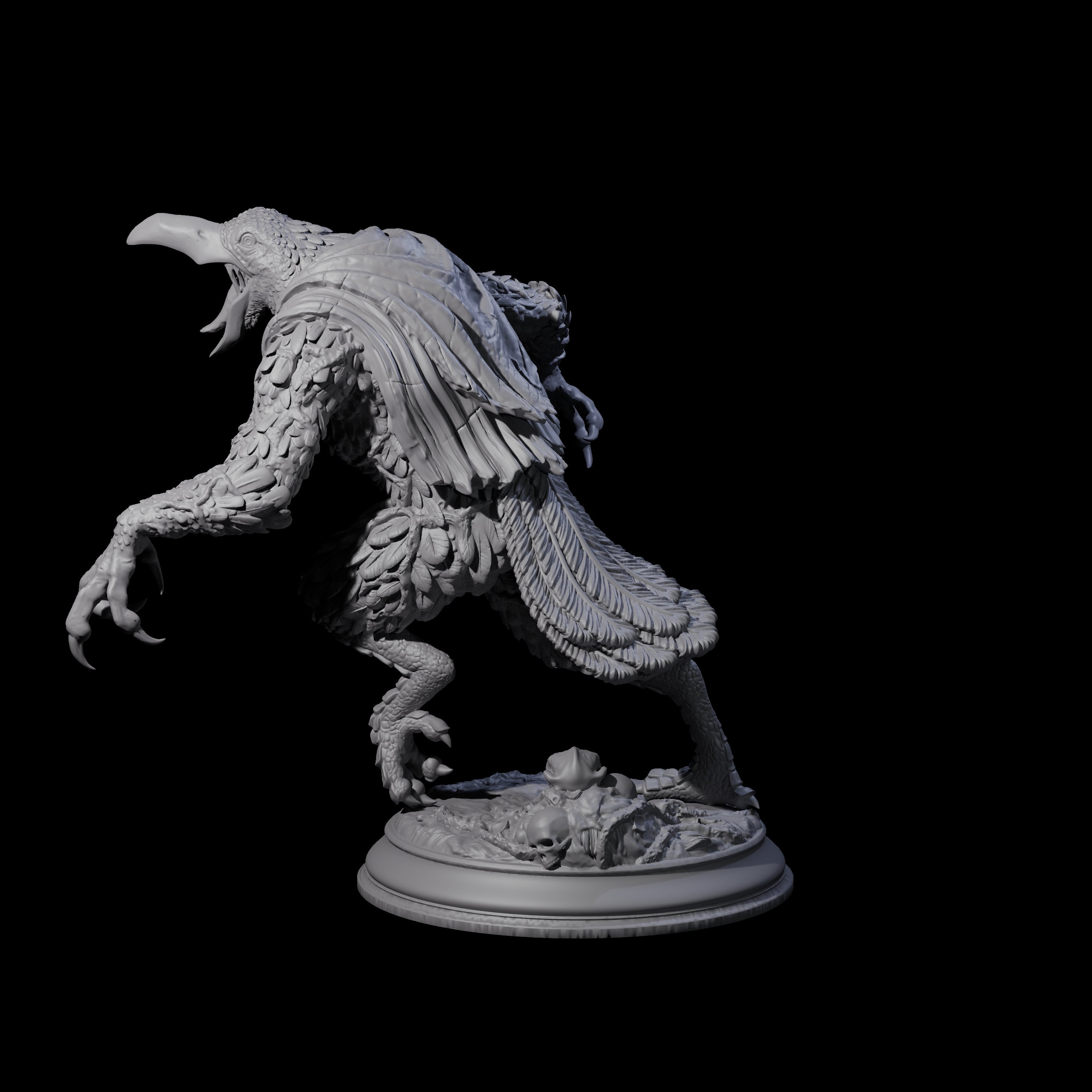 Mutated Kenku A Miniature for Dungeons and Dragons, Pathfinder or other TTRPGs