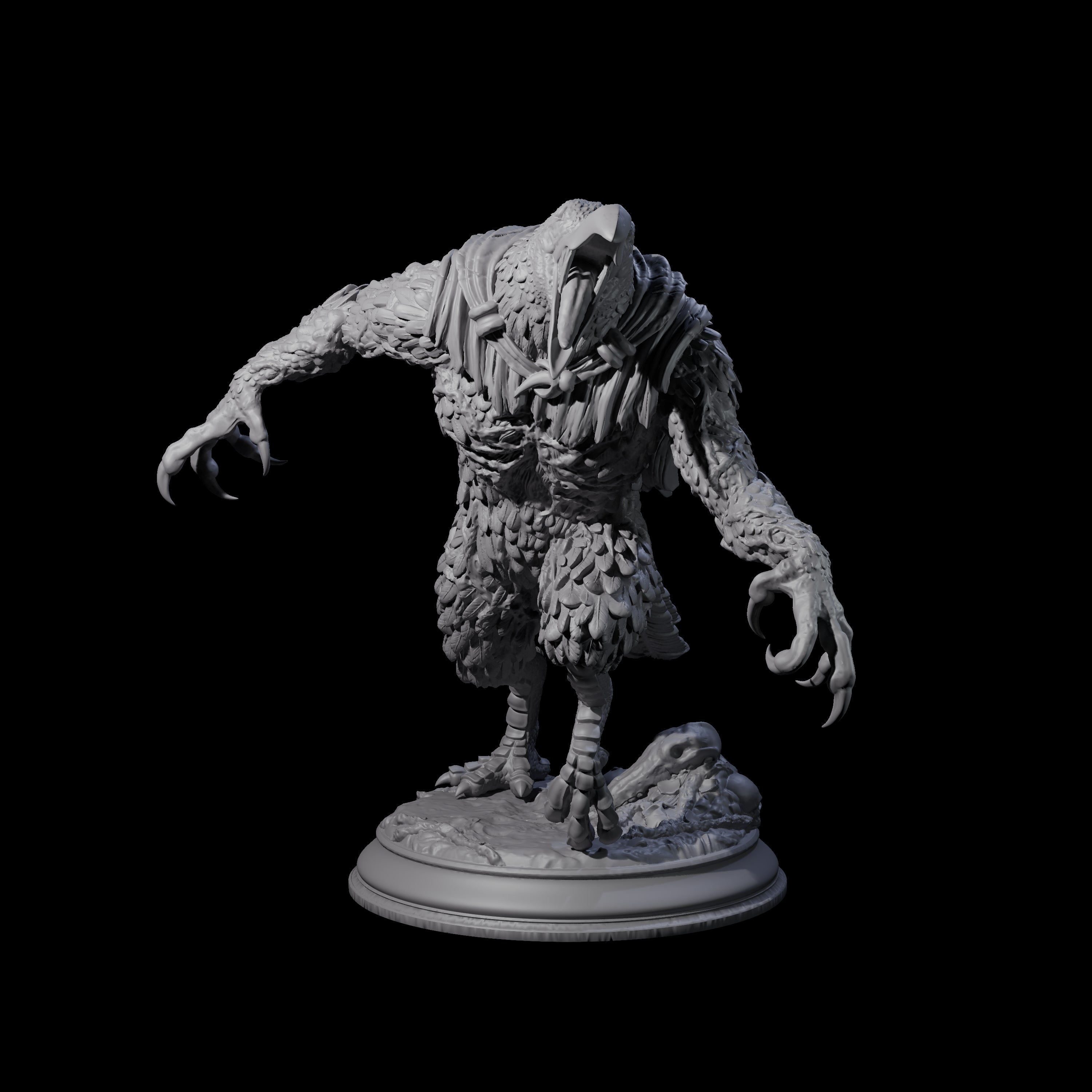 Mutated Kenku A Miniature for Dungeons and Dragons, Pathfinder or other TTRPGs