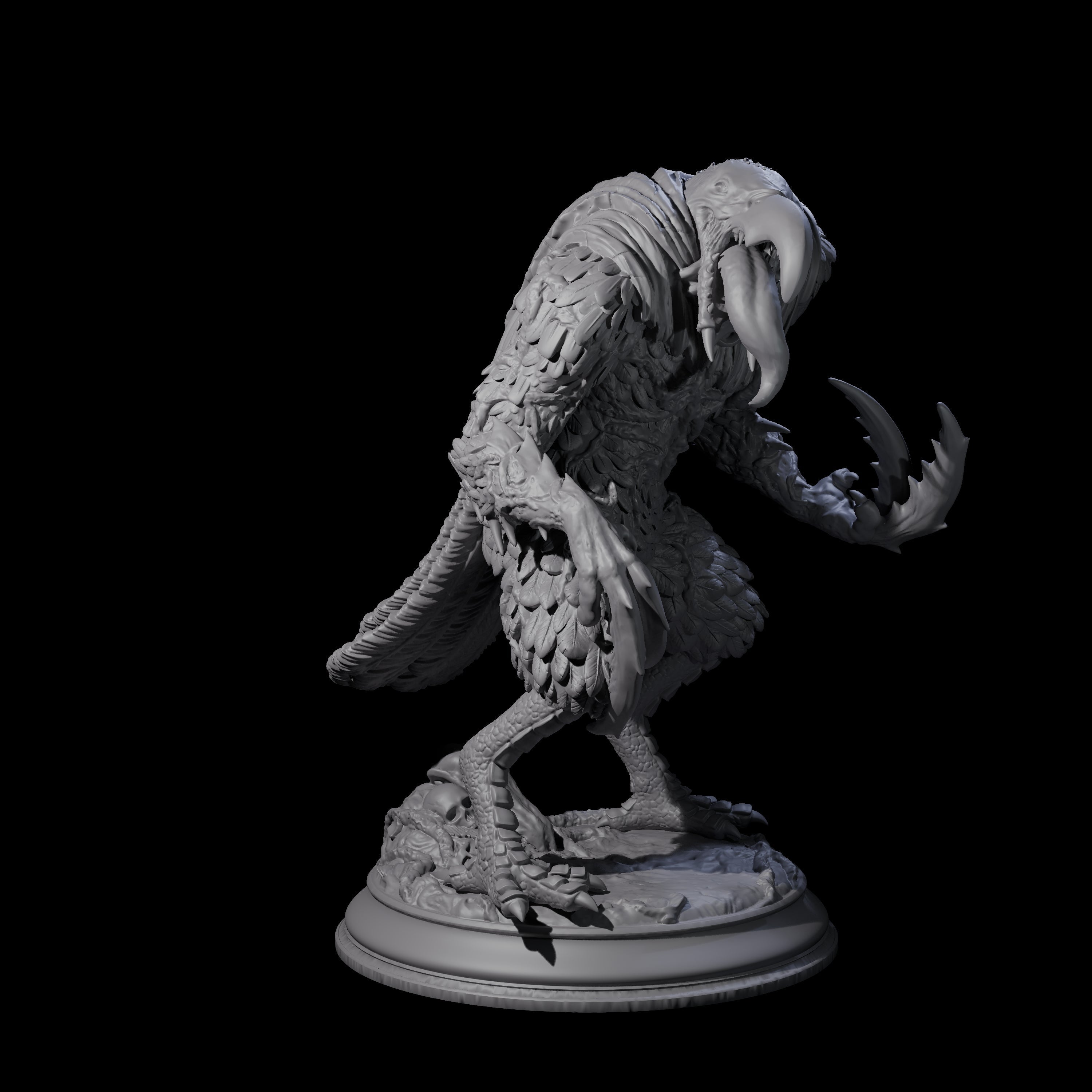 Mutated Kenku B Miniature for Dungeons and Dragons, Pathfinder or other TTRPGs