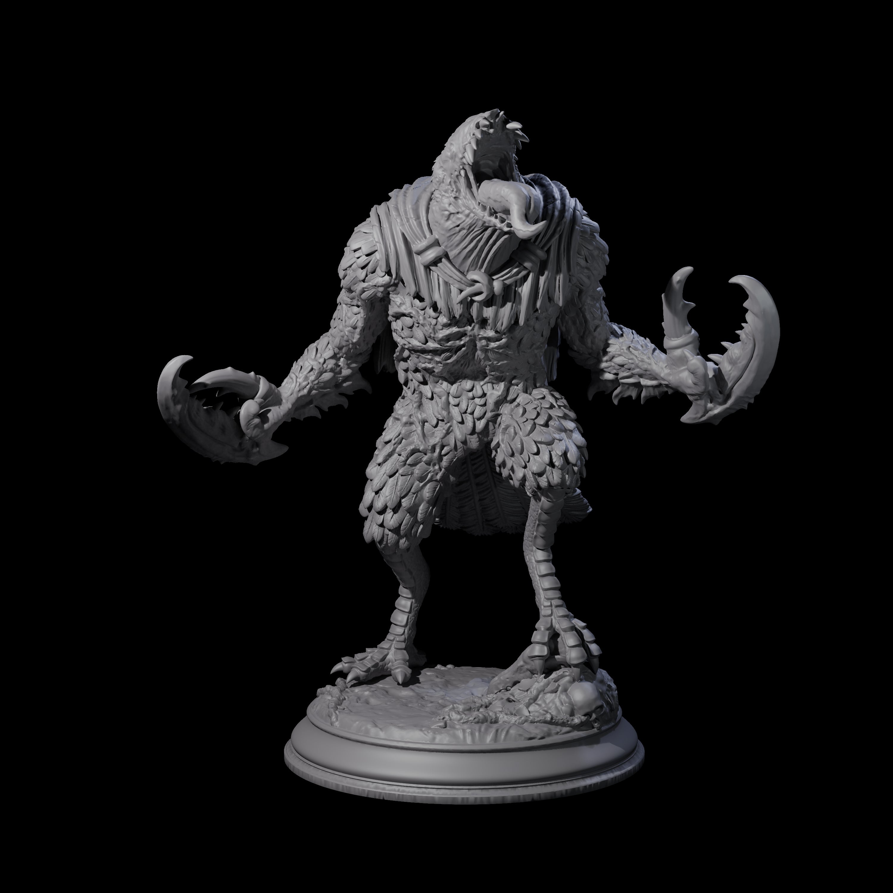 Mutated Kenku C Miniature for Dungeons and Dragons, Pathfinder or other TTRPGs