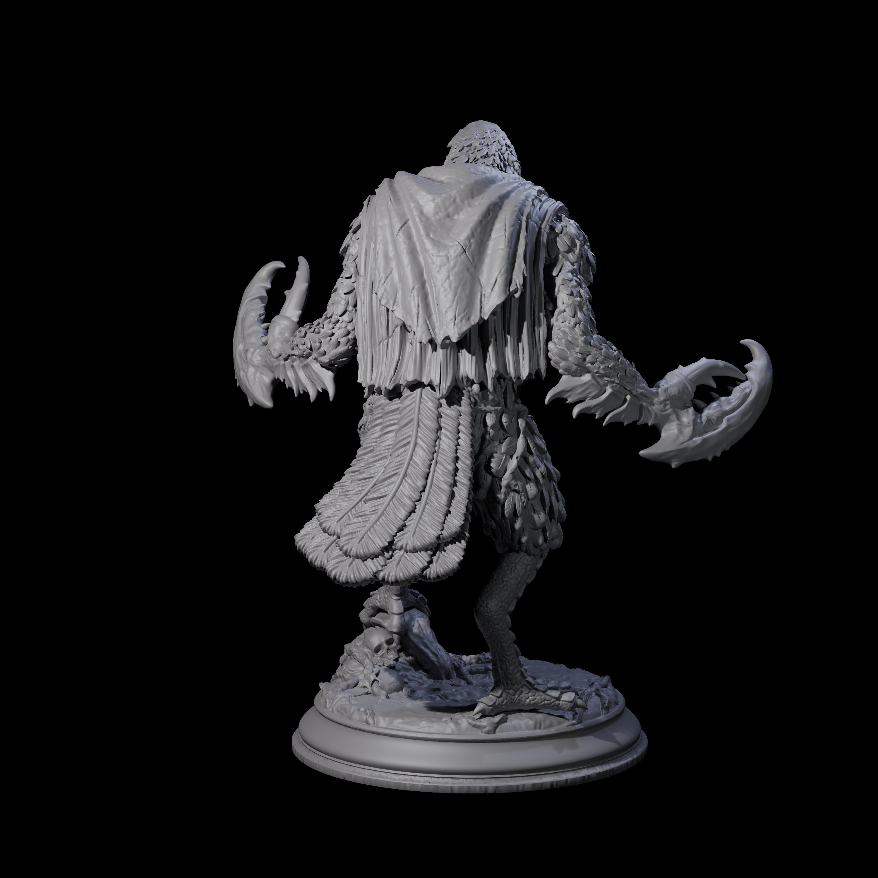 Mutated Kenku C Miniature for Dungeons and Dragons, Pathfinder or other TTRPGs