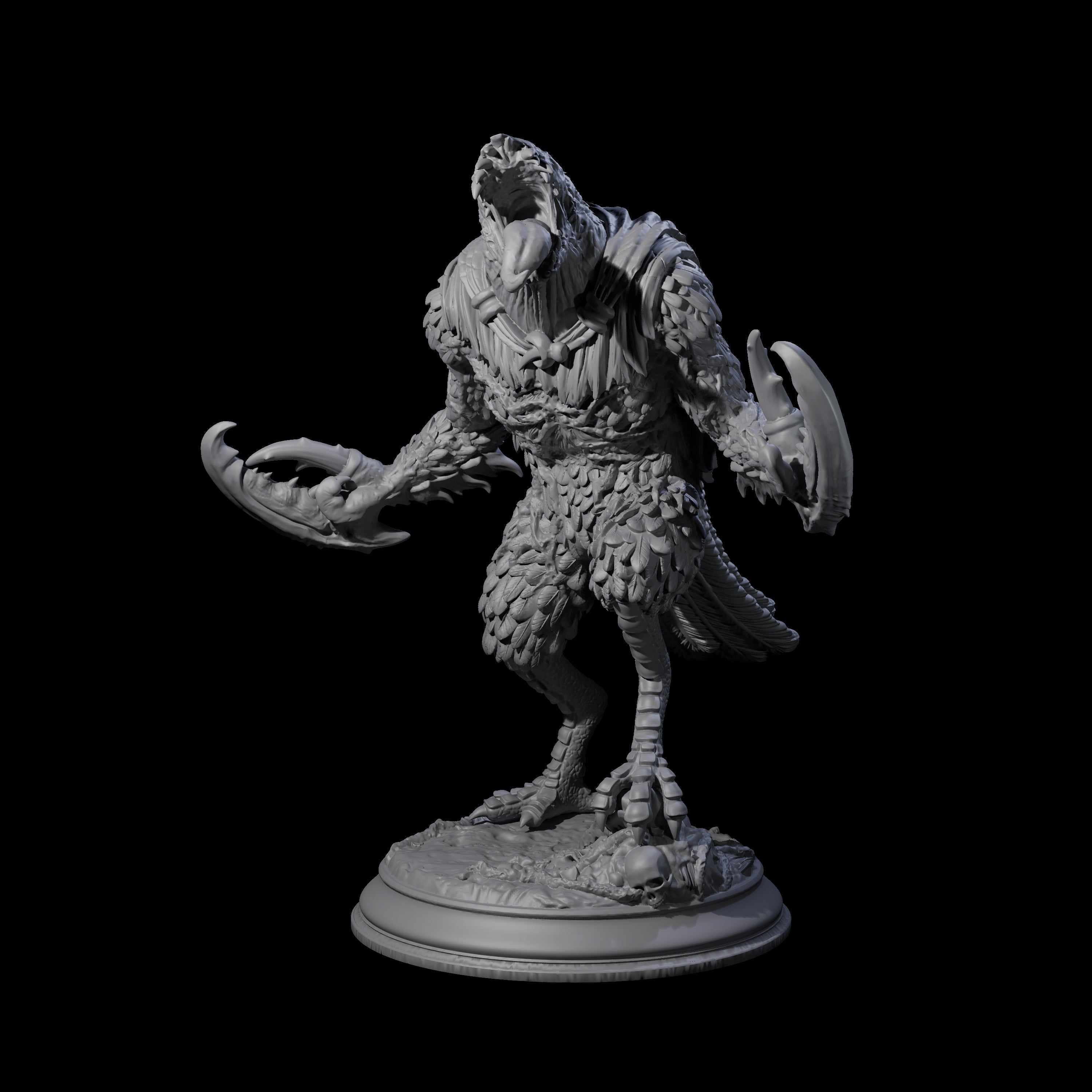 Mutated Kenku C Miniature for Dungeons and Dragons, Pathfinder or other TTRPGs