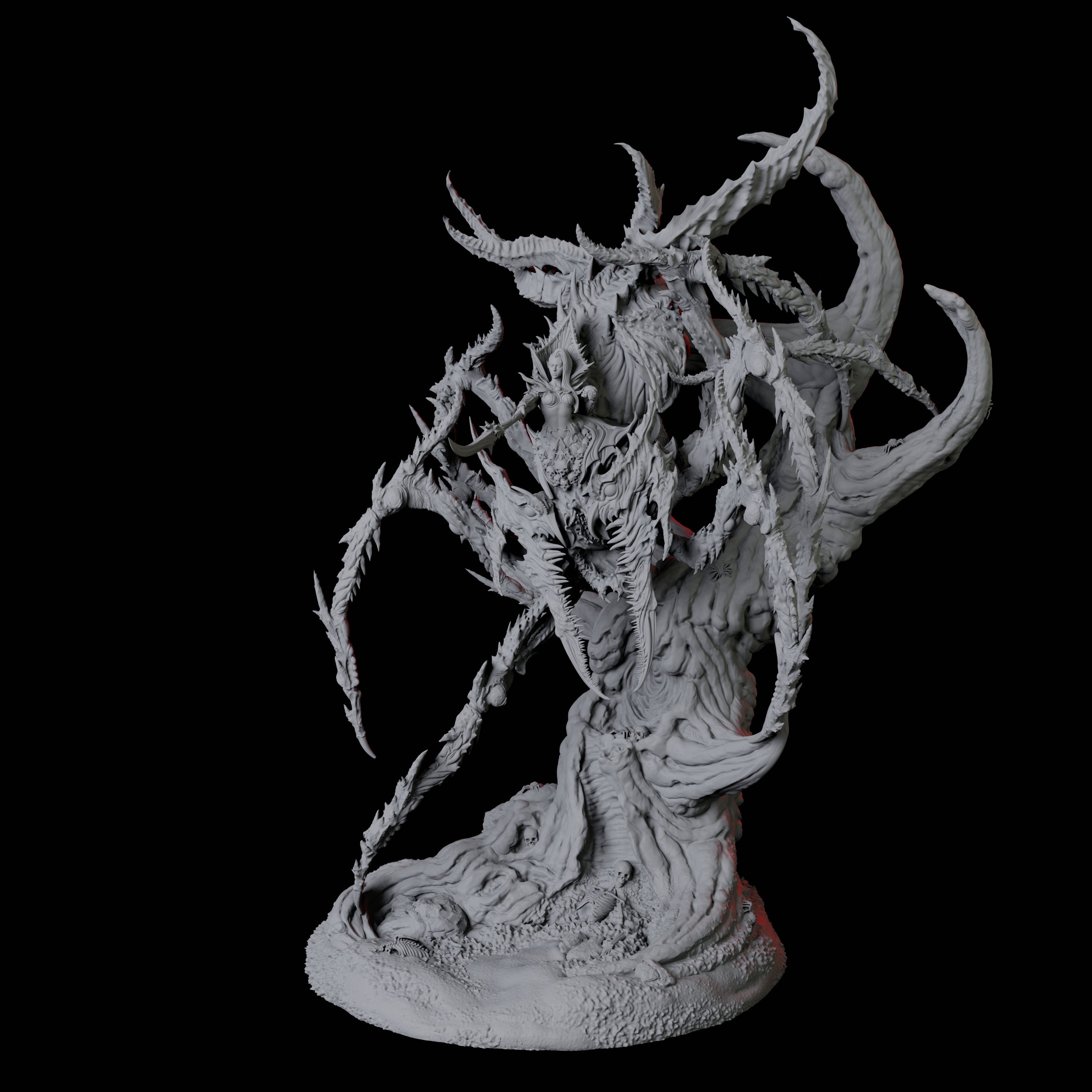 Mutated Lolth, Queen of Spiders Miniature for Dungeons and Dragons, Pathfinder or other TTRPGs