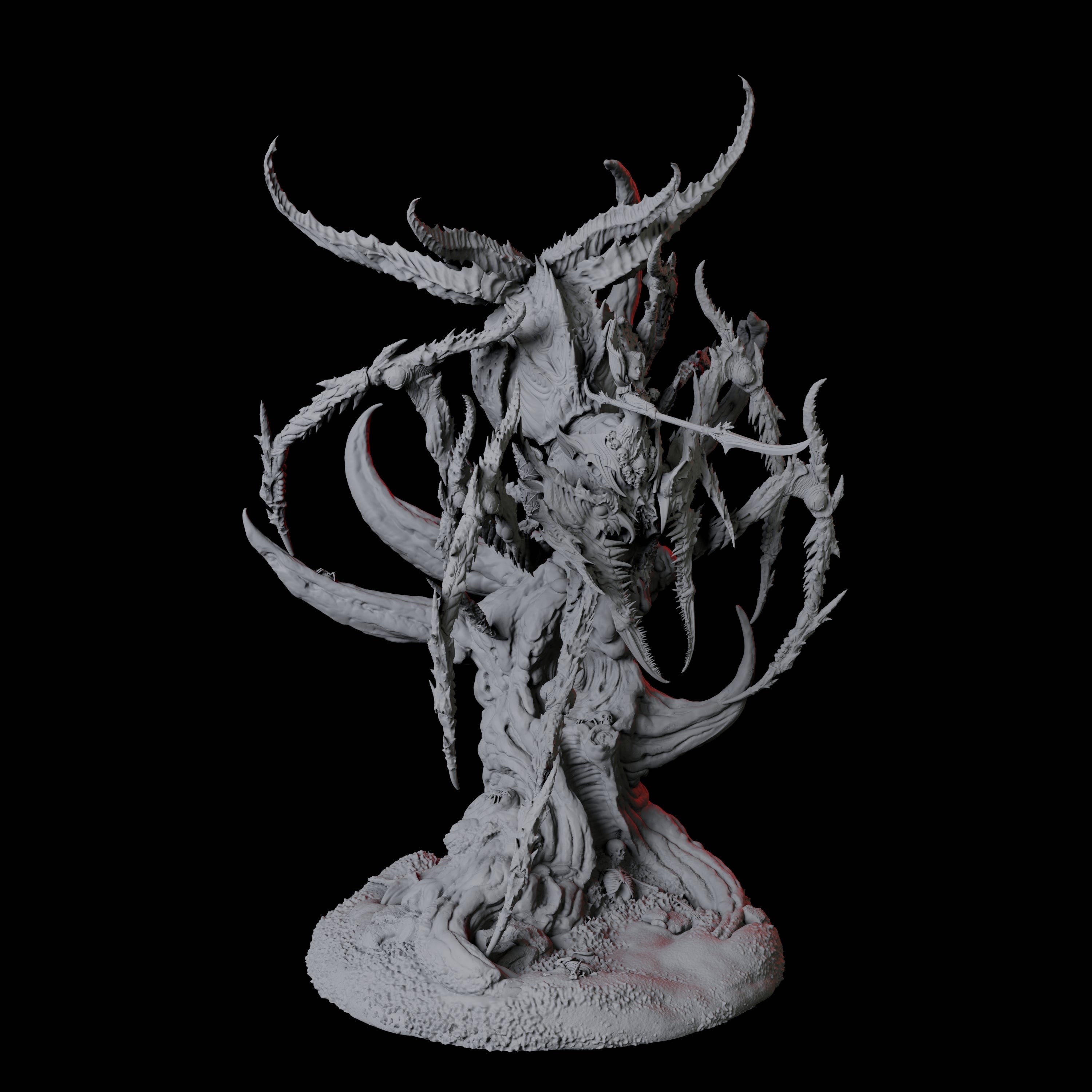 Mutated Lolth, Queen of Spiders Miniature for Dungeons and Dragons, Pathfinder or other TTRPGs