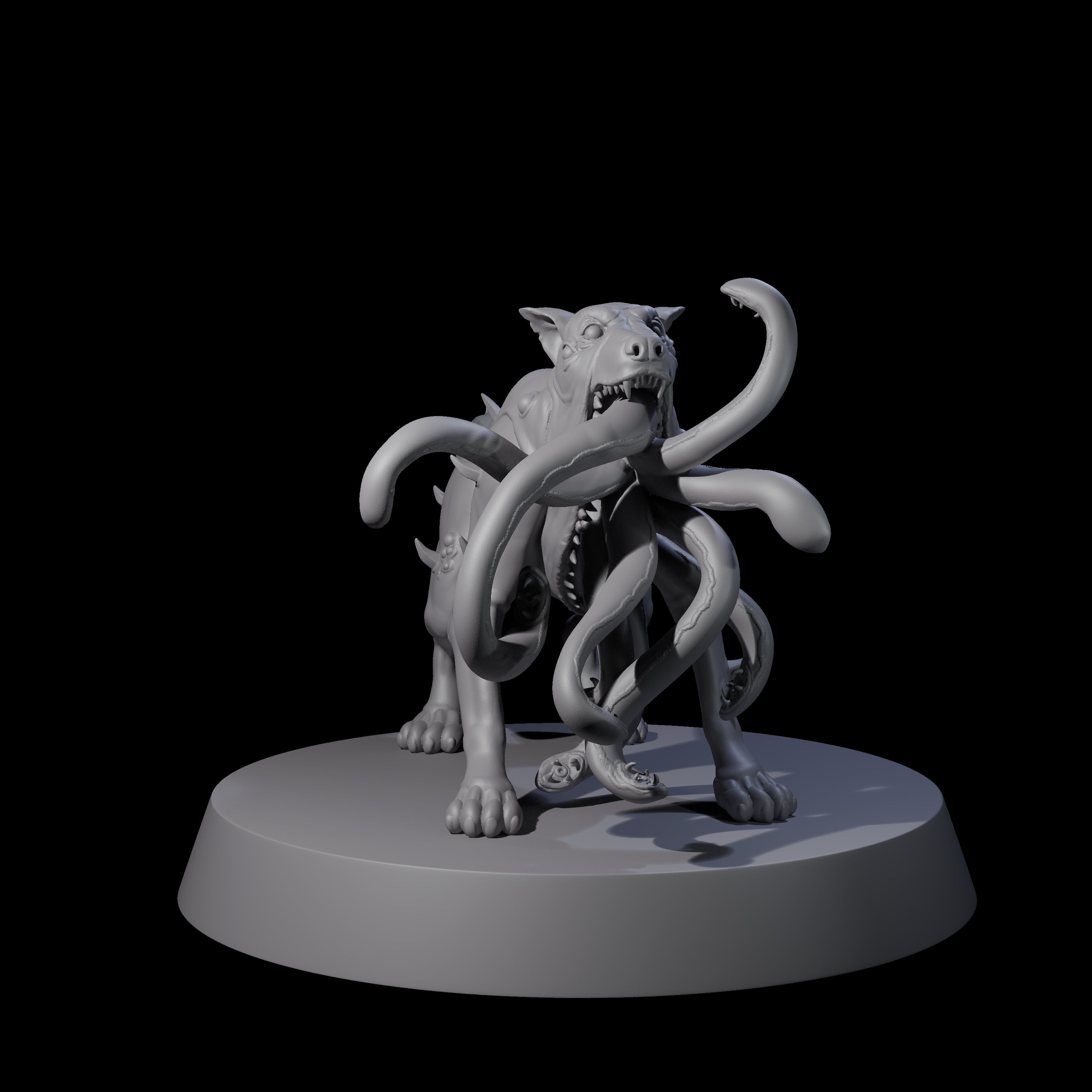 Mutated Tentacle Dog Miniature for Dungeons and Dragons, Pathfinder or other TTRPGs