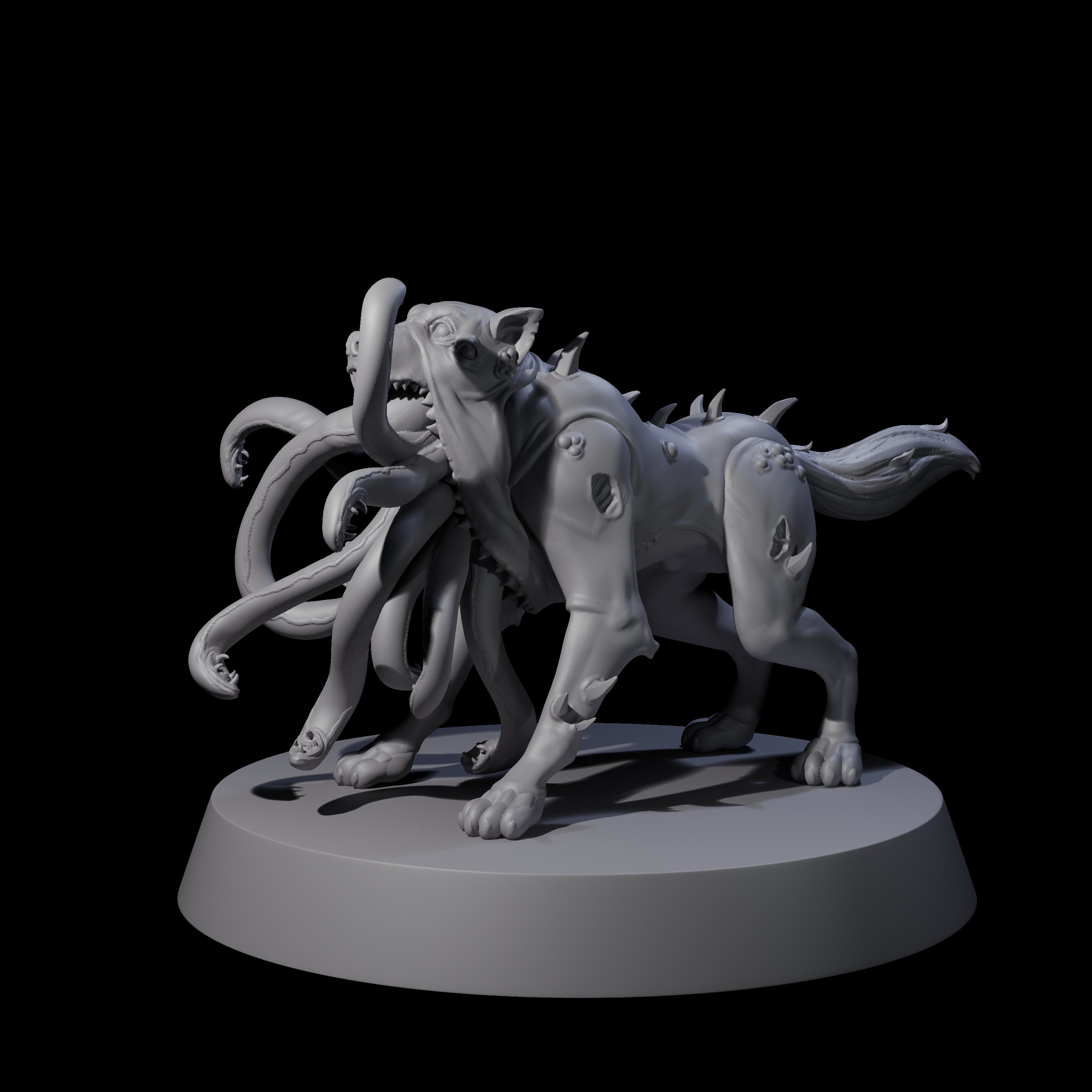 Mutated Tentacle Dog Miniature for Dungeons and Dragons, Pathfinder or other TTRPGs