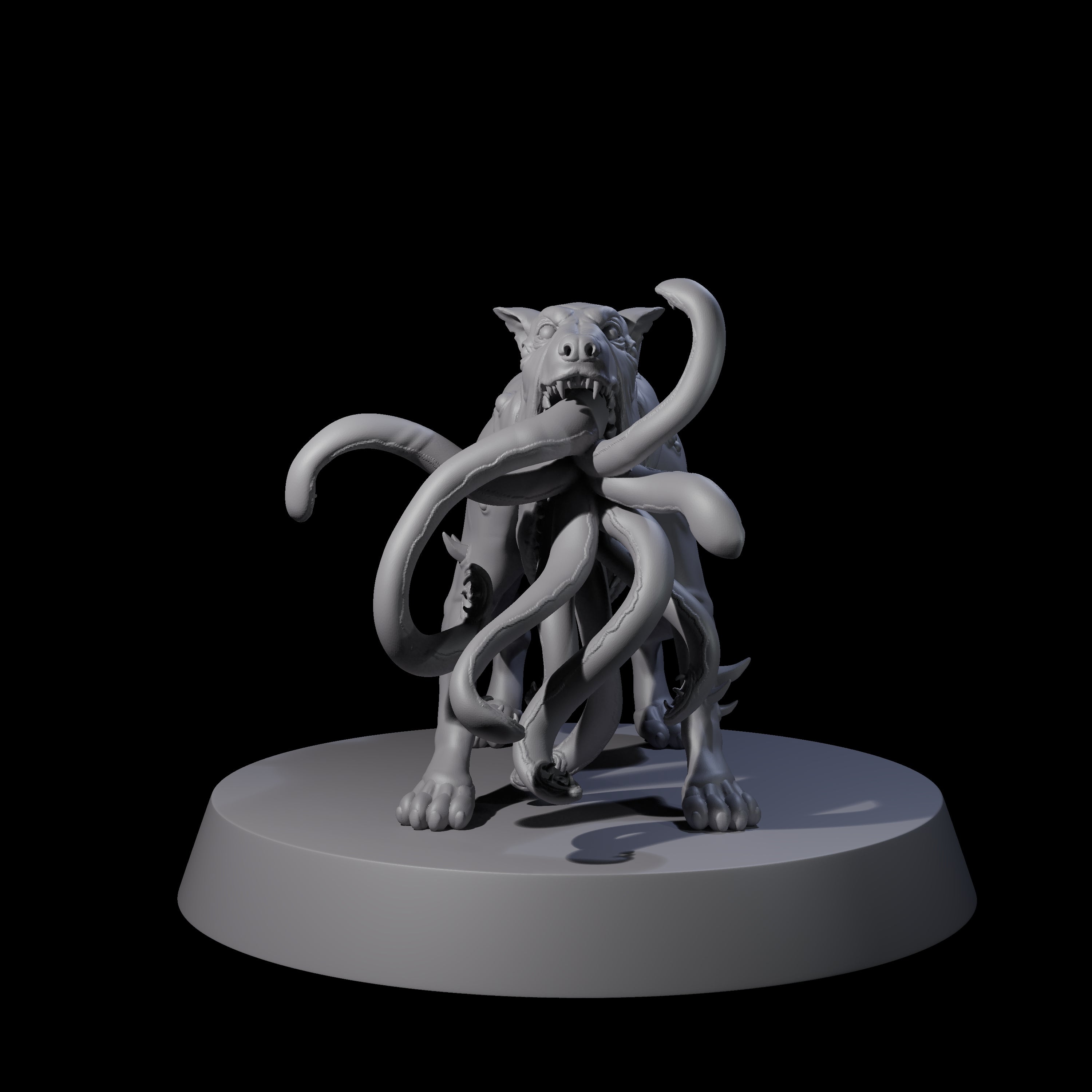 Mutated Tentacle Dog Miniature for Dungeons and Dragons, Pathfinder or other TTRPGs