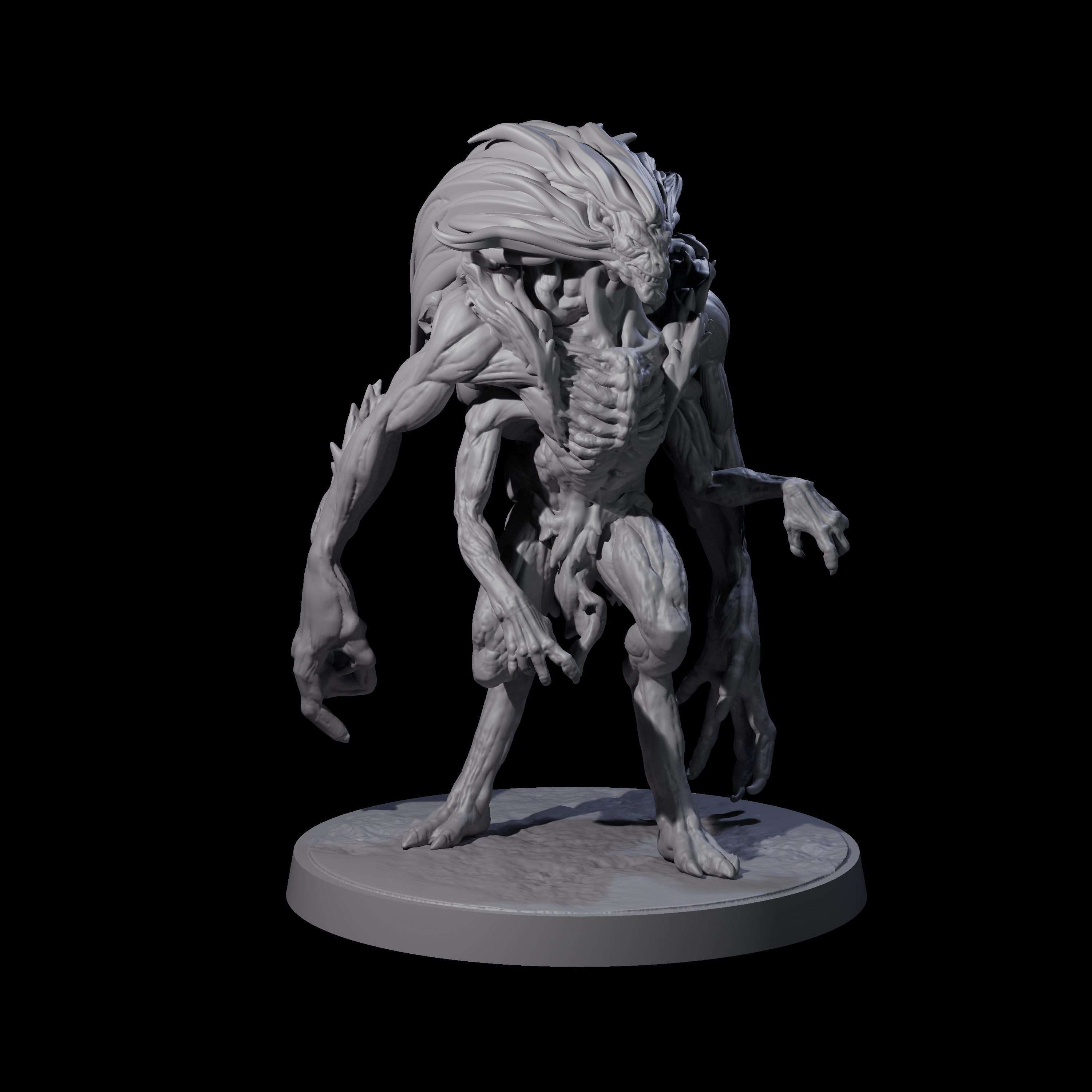 Mutated Wyrmspawn A Miniature for Dungeons and Dragons, Pathfinder or other TTRPGs