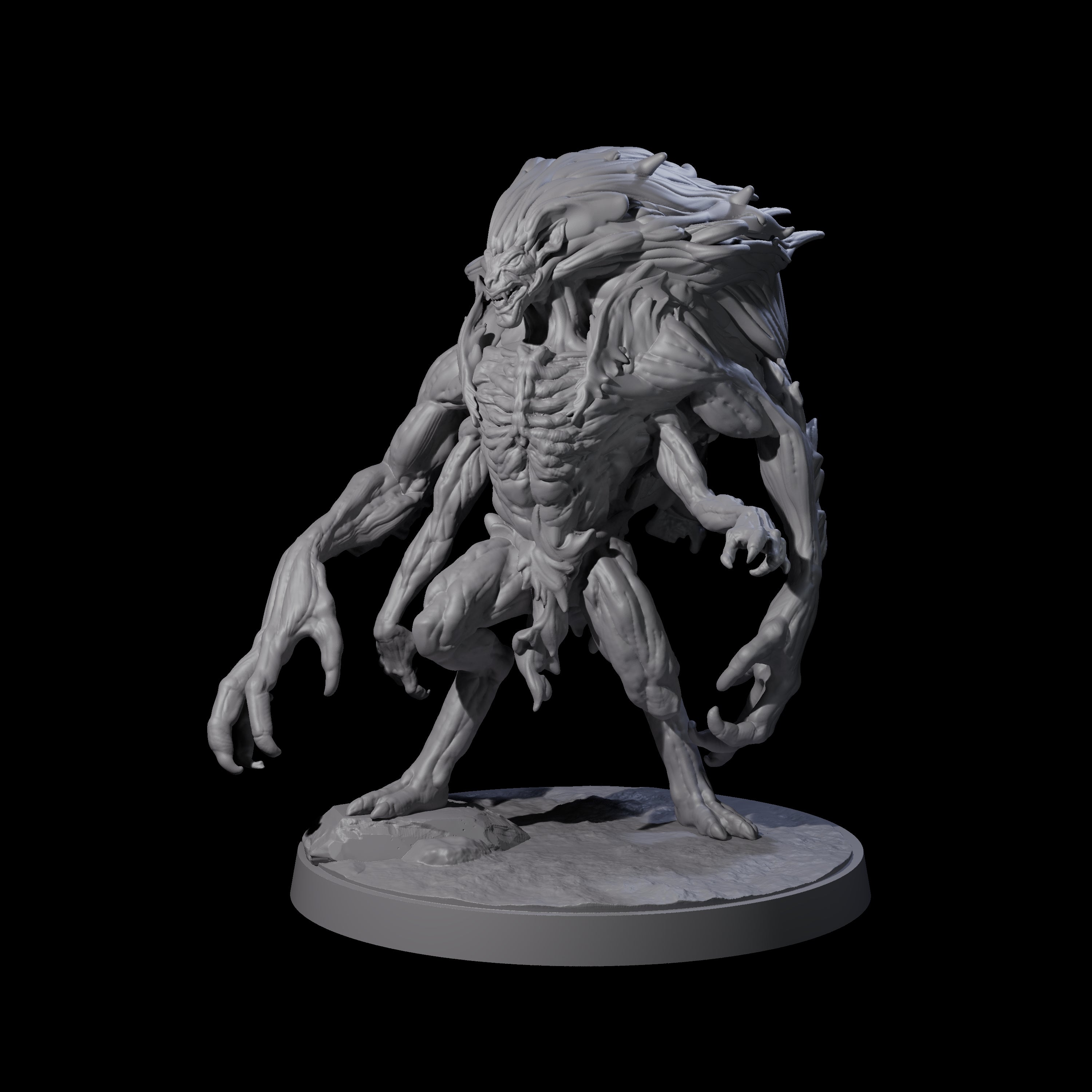 Mutated Wyrmspawn B Miniature for Dungeons and Dragons, Pathfinder or other TTRPGs