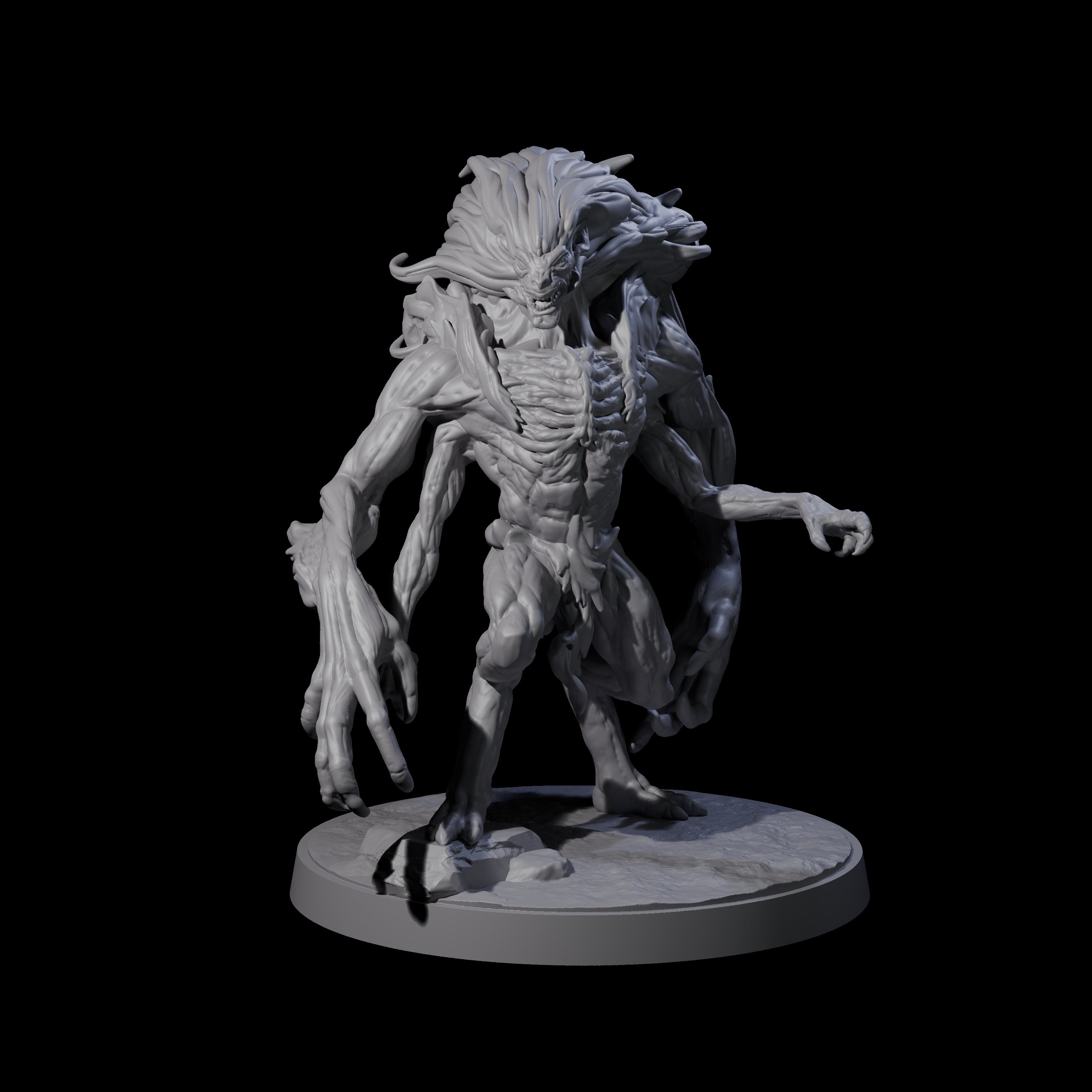Mutated Wyrmspawn B Miniature for Dungeons and Dragons, Pathfinder or other TTRPGs