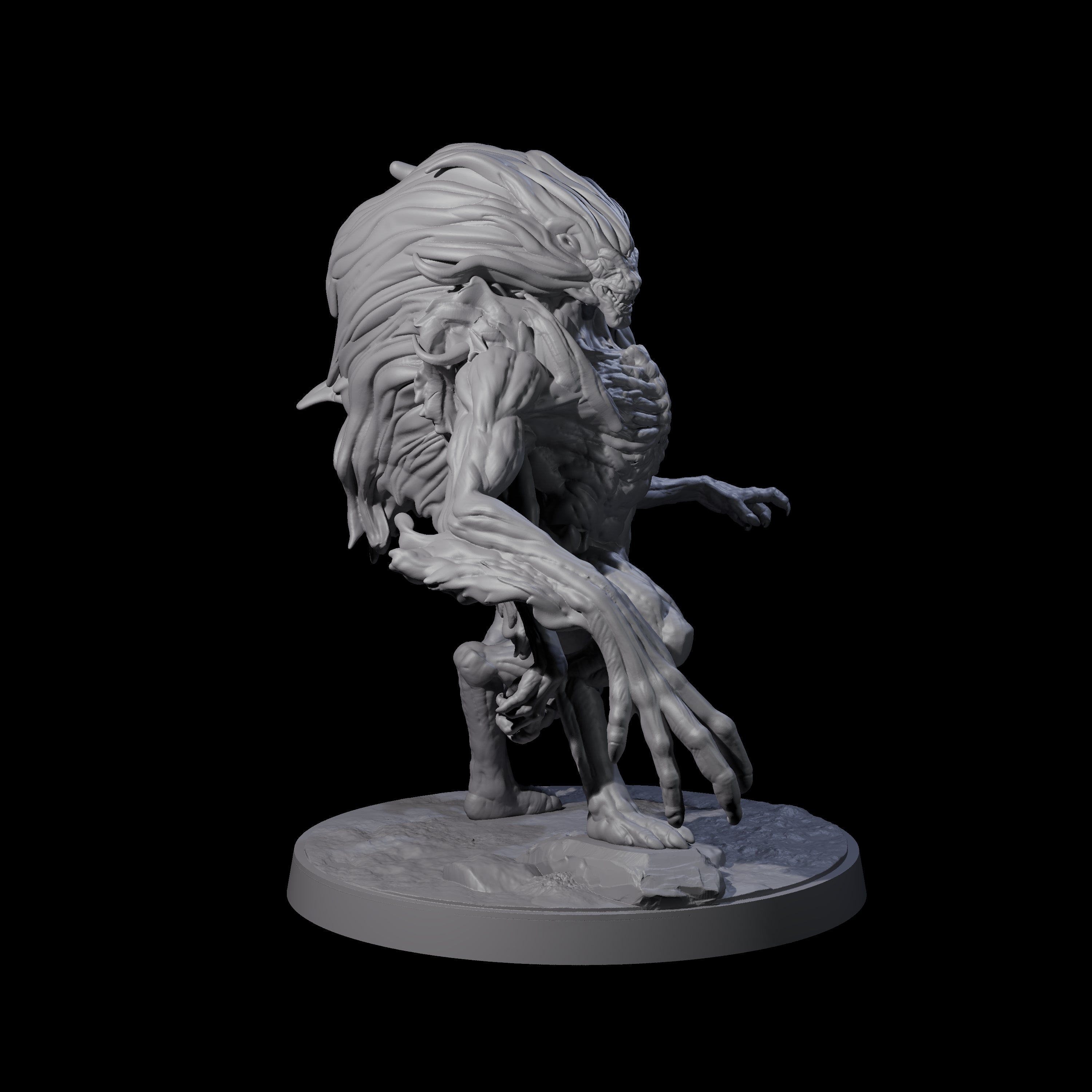 Mutated Wyrmspawn B Miniature for Dungeons and Dragons, Pathfinder or other TTRPGs