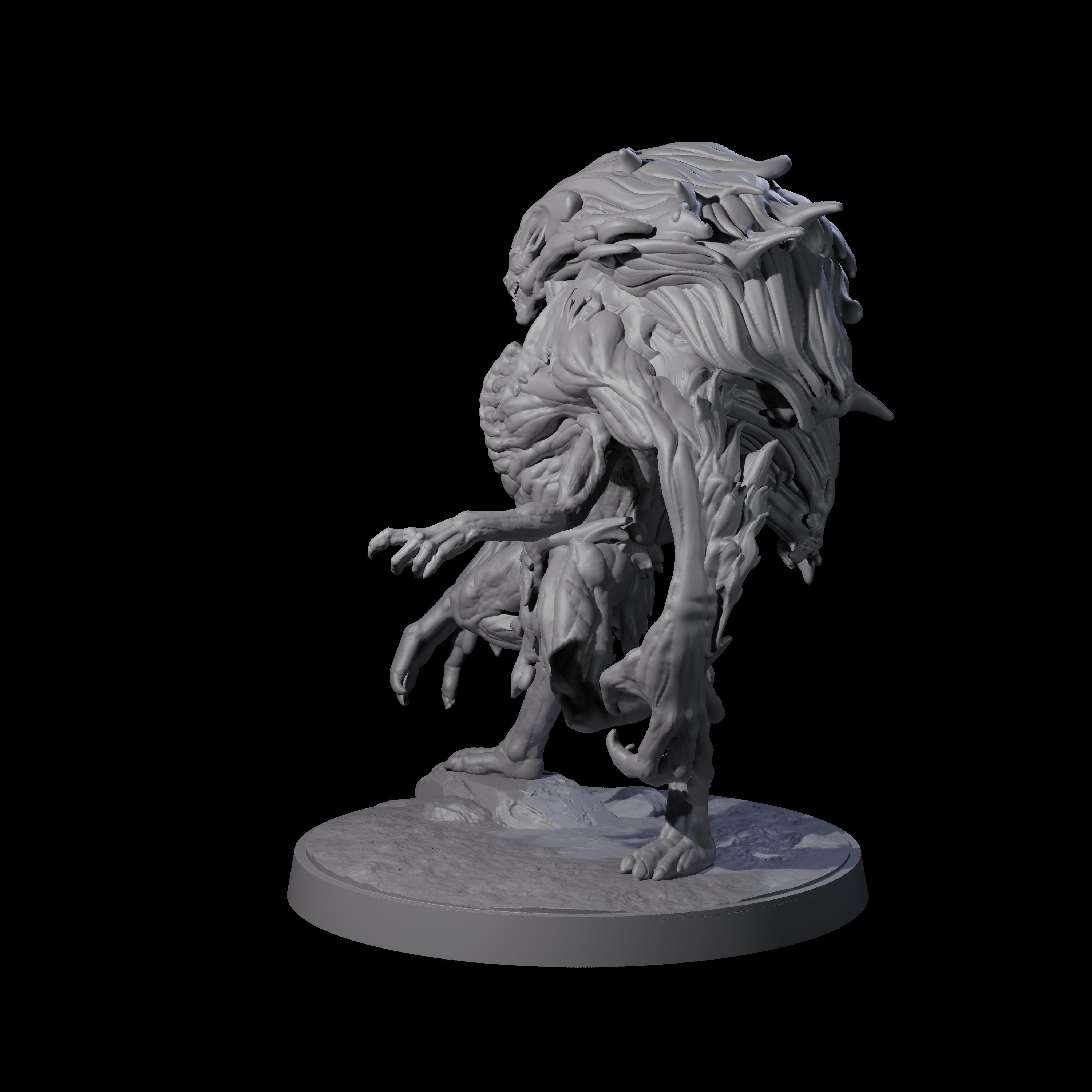 Mutated Wyrmspawn B Miniature for Dungeons and Dragons, Pathfinder or other TTRPGs