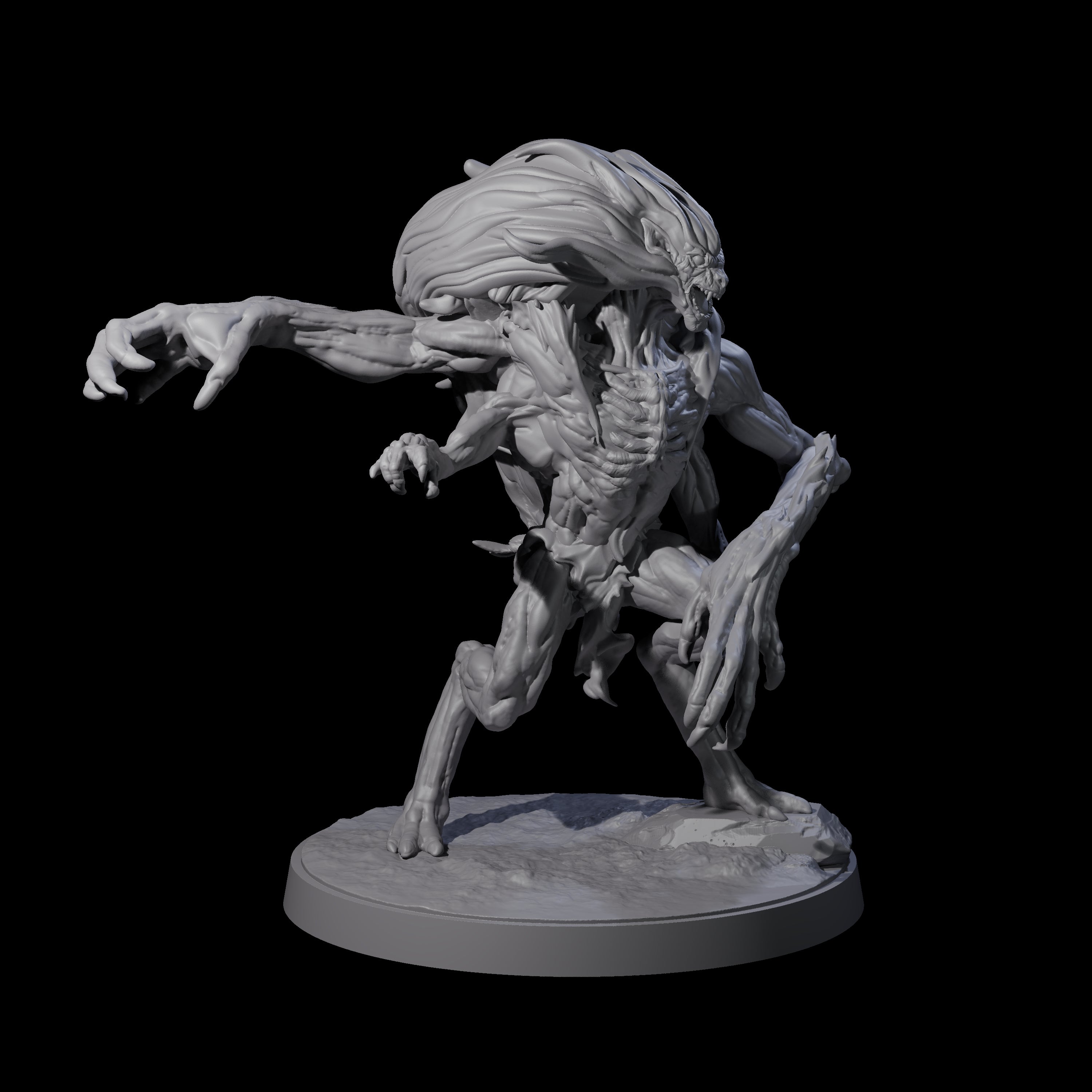 Mutated Wyrmspawn C Miniature for Dungeons and Dragons, Pathfinder or other TTRPGs