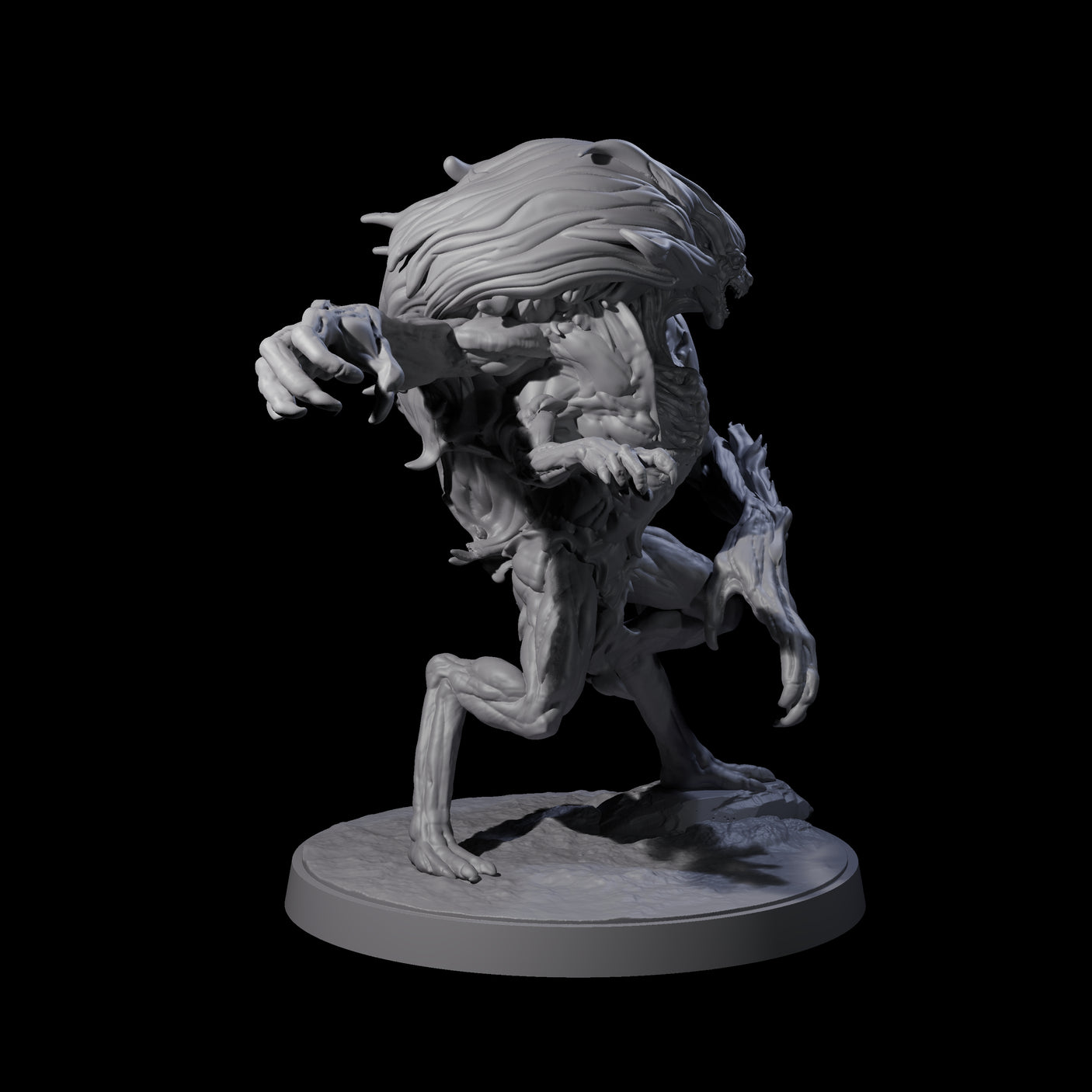 Mutated Wyrmspawn C Miniature for Dungeons and Dragons, Pathfinder or other TTRPGs