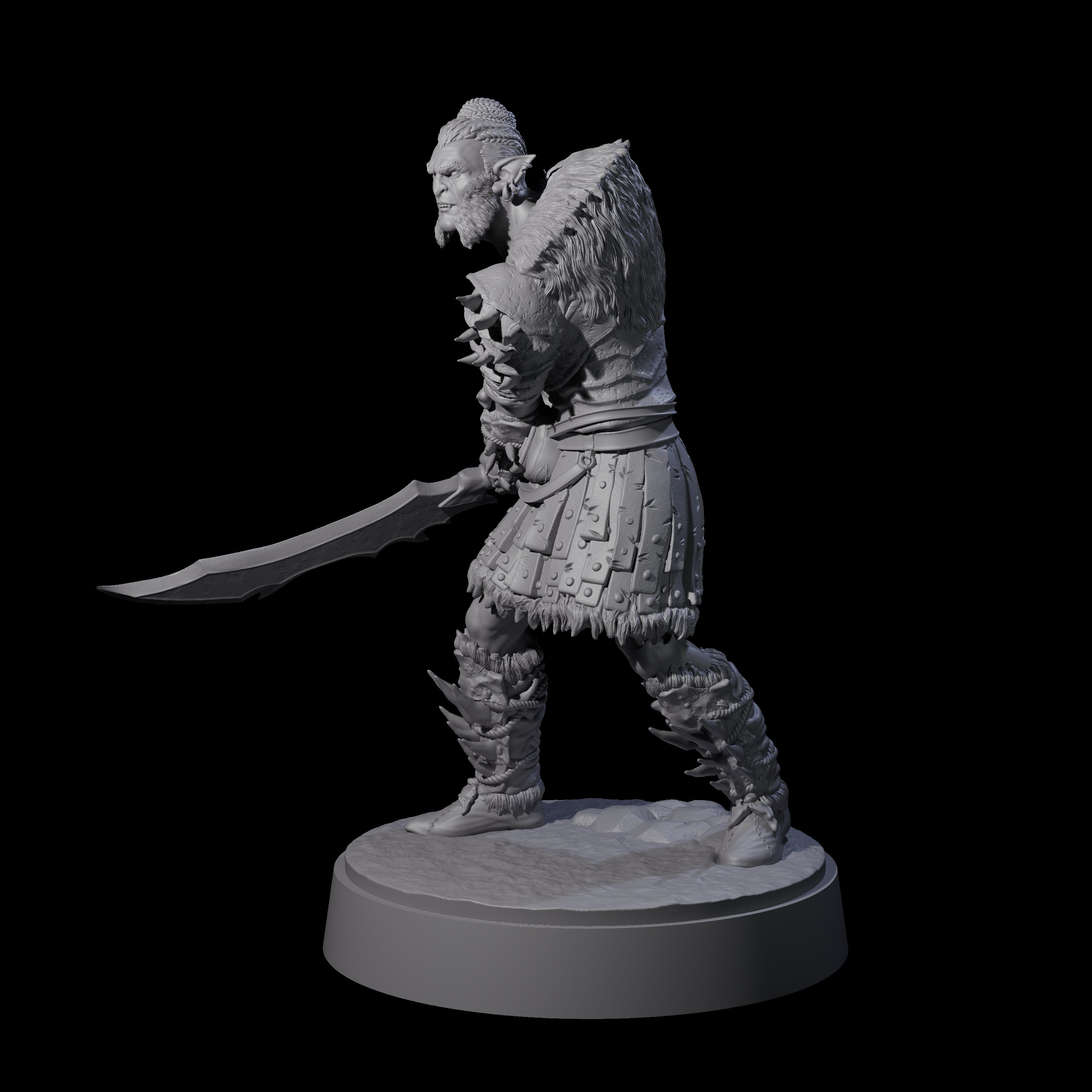 Mutton Chops Hobgoblin A Miniature for Dungeons and Dragons, Pathfinder or other TTRPGs