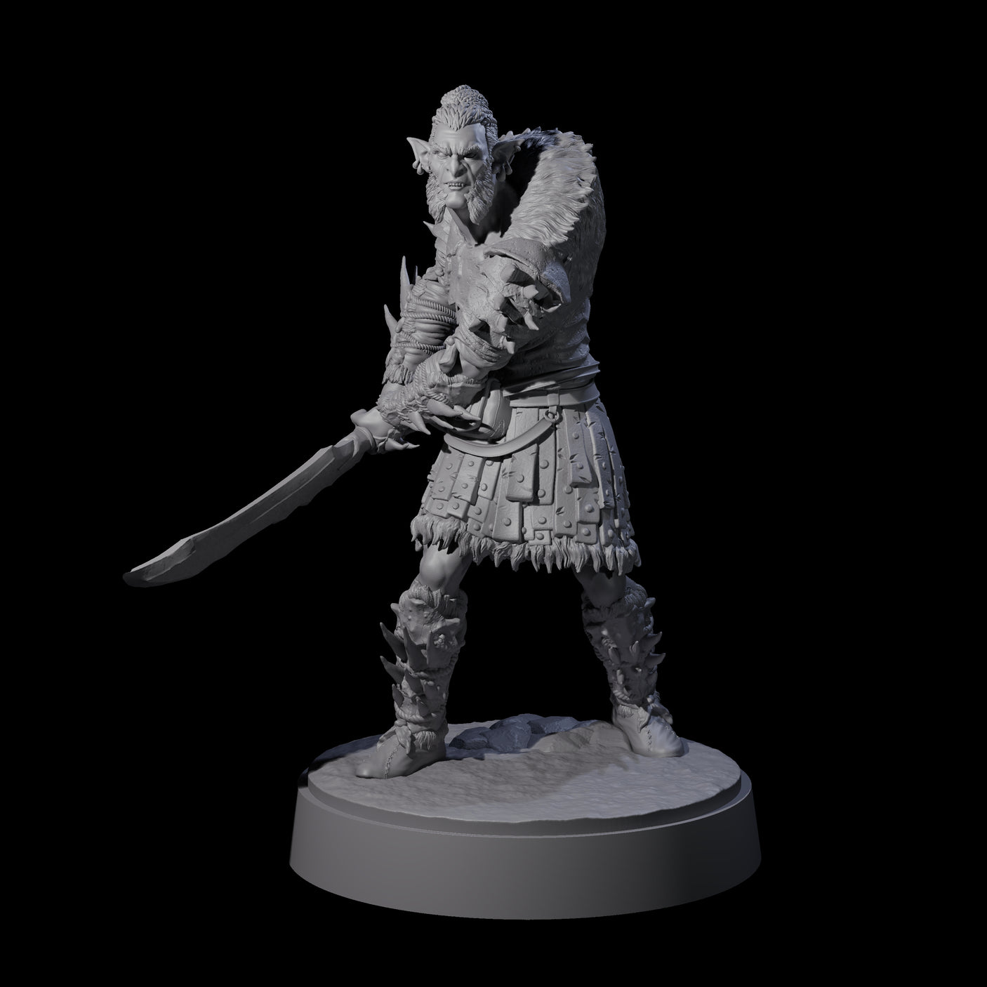 Mutton Chops Hobgoblin A Miniature for Dungeons and Dragons, Pathfinder or other TTRPGs