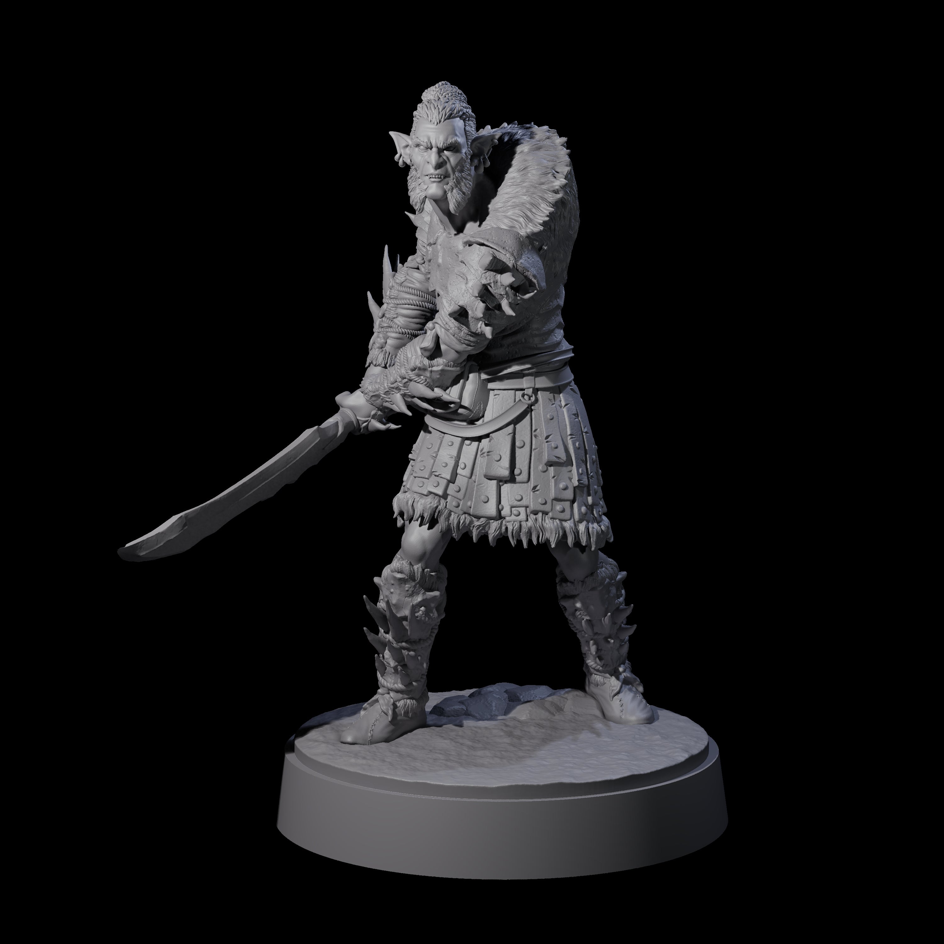 Mutton Chops Hobgoblin A Miniature for Dungeons and Dragons, Pathfinder or other TTRPGs