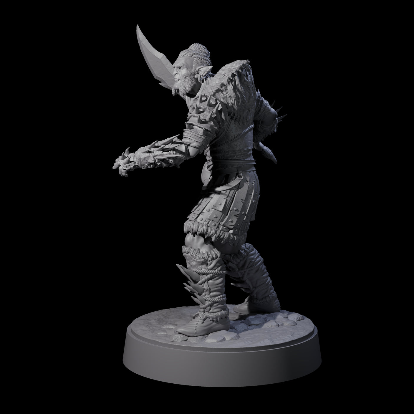 Mutton Chops Hobgoblin B Miniature for Dungeons and Dragons, Pathfinder or other TTRPGs
