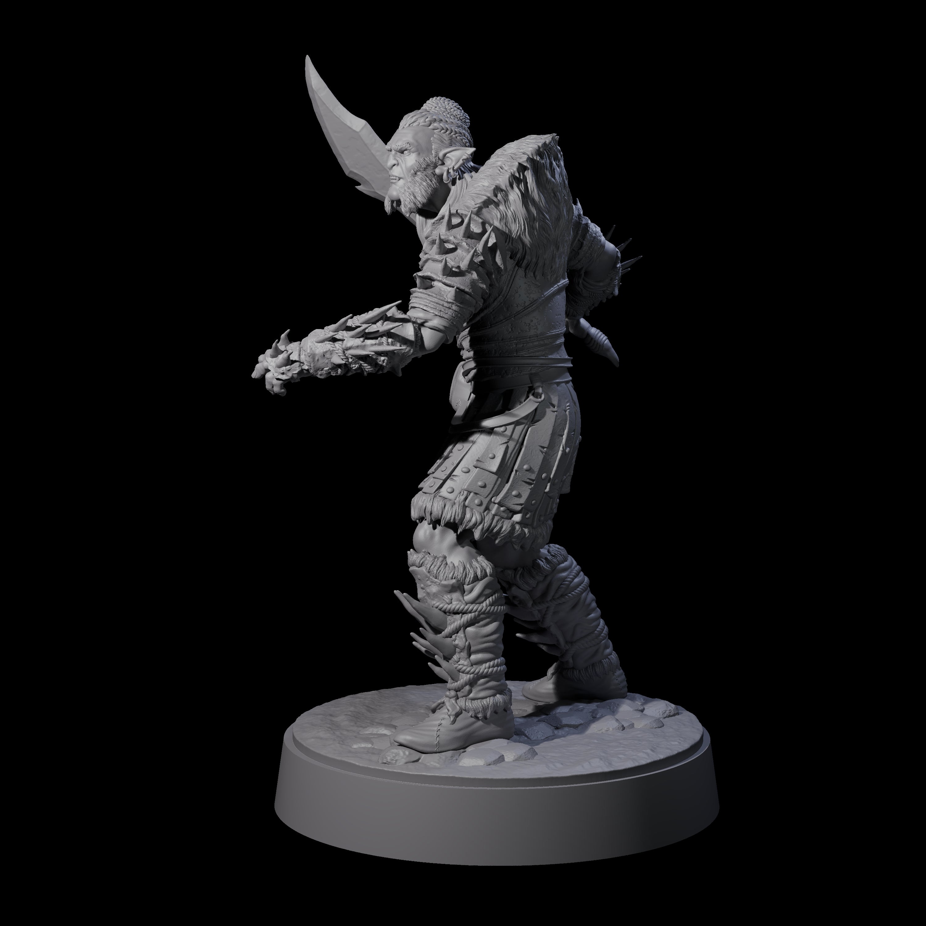 Mutton Chops Hobgoblin B Miniature for Dungeons and Dragons, Pathfinder or other TTRPGs