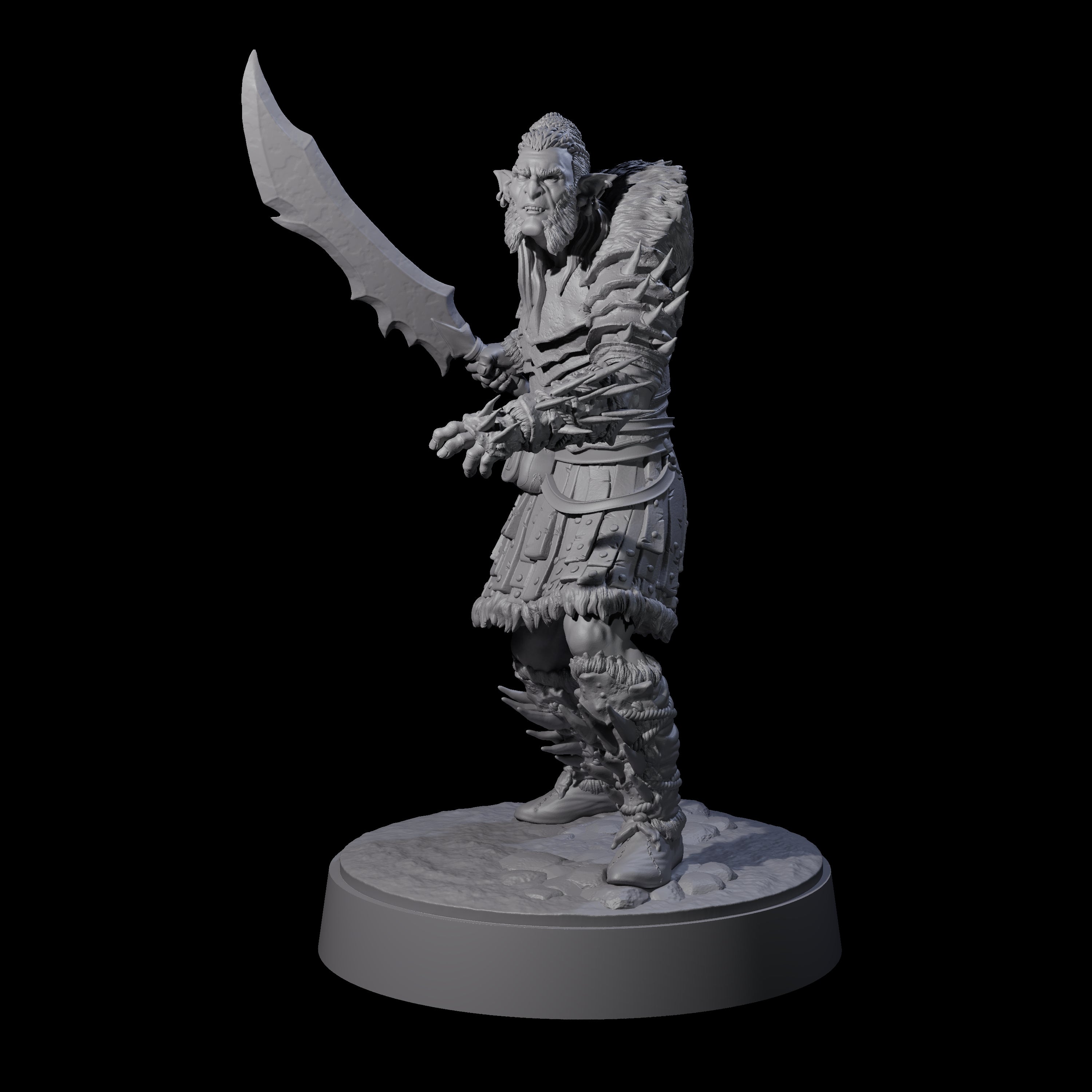 Mutton Chops Hobgoblin B Miniature for Dungeons and Dragons, Pathfinder or other TTRPGs
