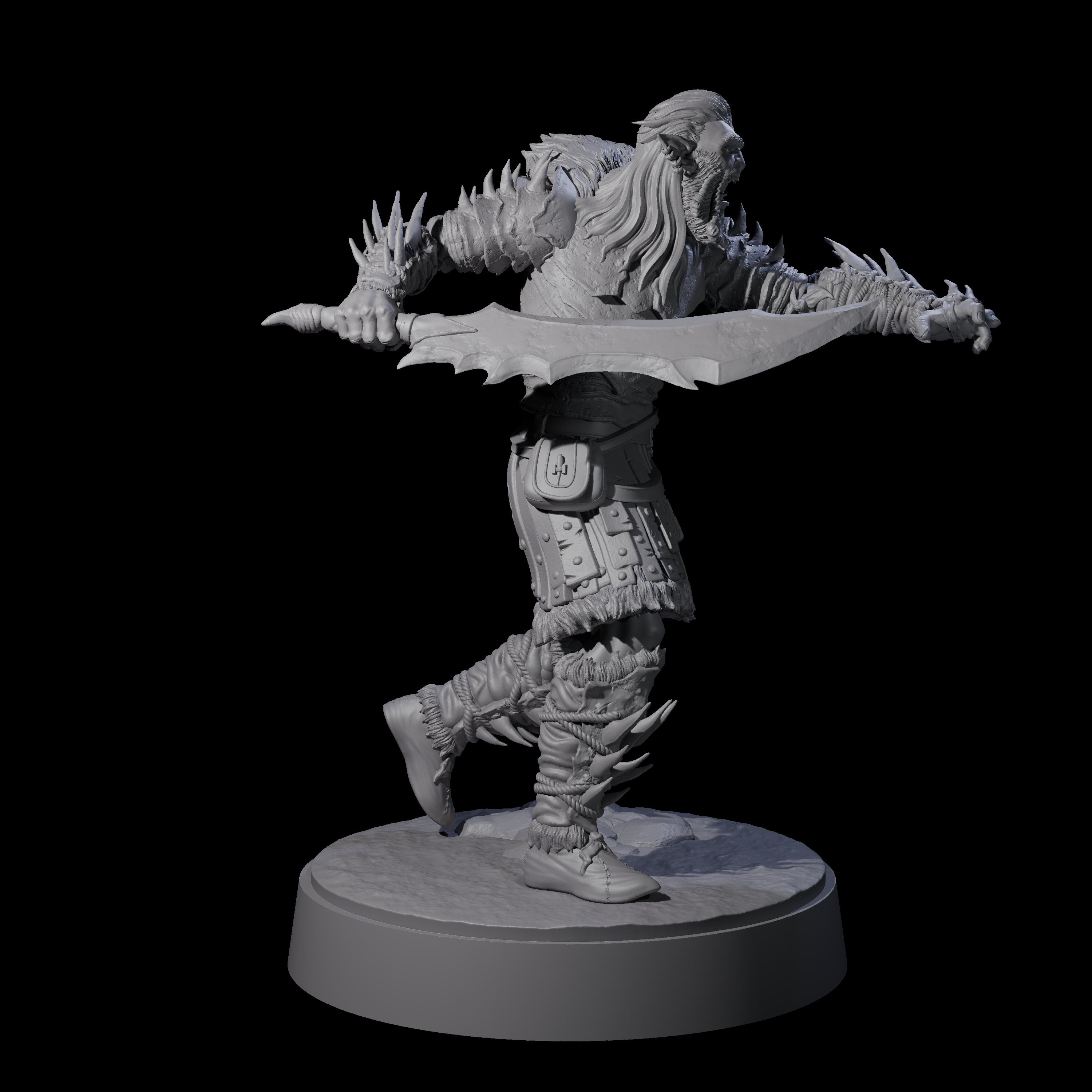 Mutton Chops Hobgoblin C Miniature for Dungeons and Dragons, Pathfinder or other TTRPGs