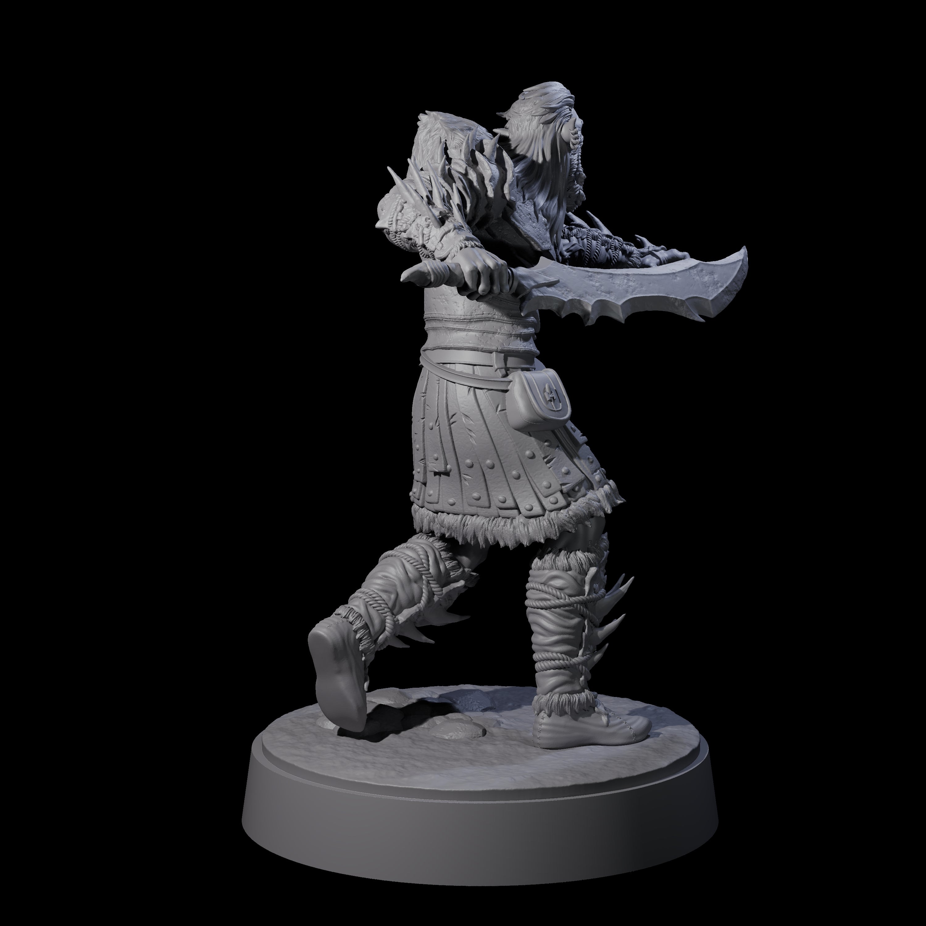 Mutton Chops Hobgoblin C Miniature for Dungeons and Dragons, Pathfinder or other TTRPGs