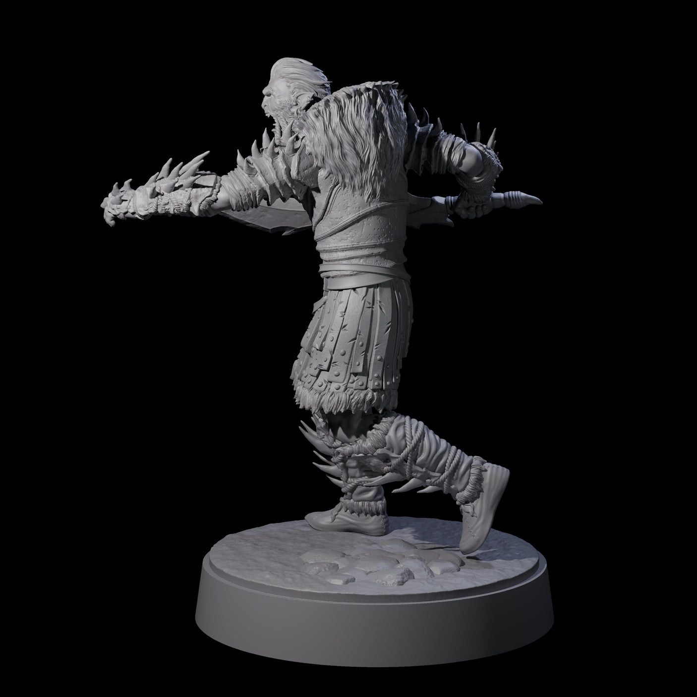 Mutton Chops Hobgoblin C Miniature for Dungeons and Dragons, Pathfinder or other TTRPGs
