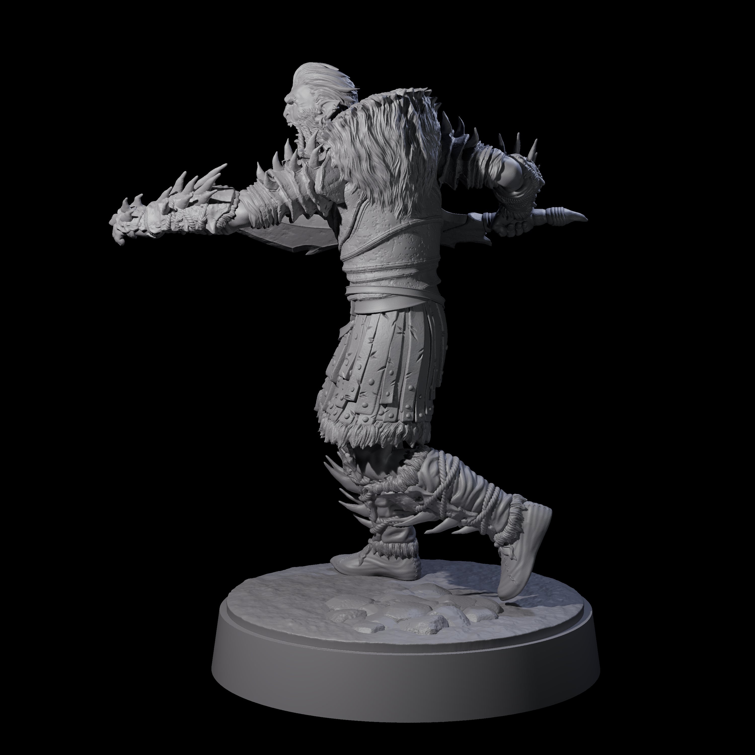 Mutton Chops Hobgoblin C Miniature for Dungeons and Dragons, Pathfinder or other TTRPGs