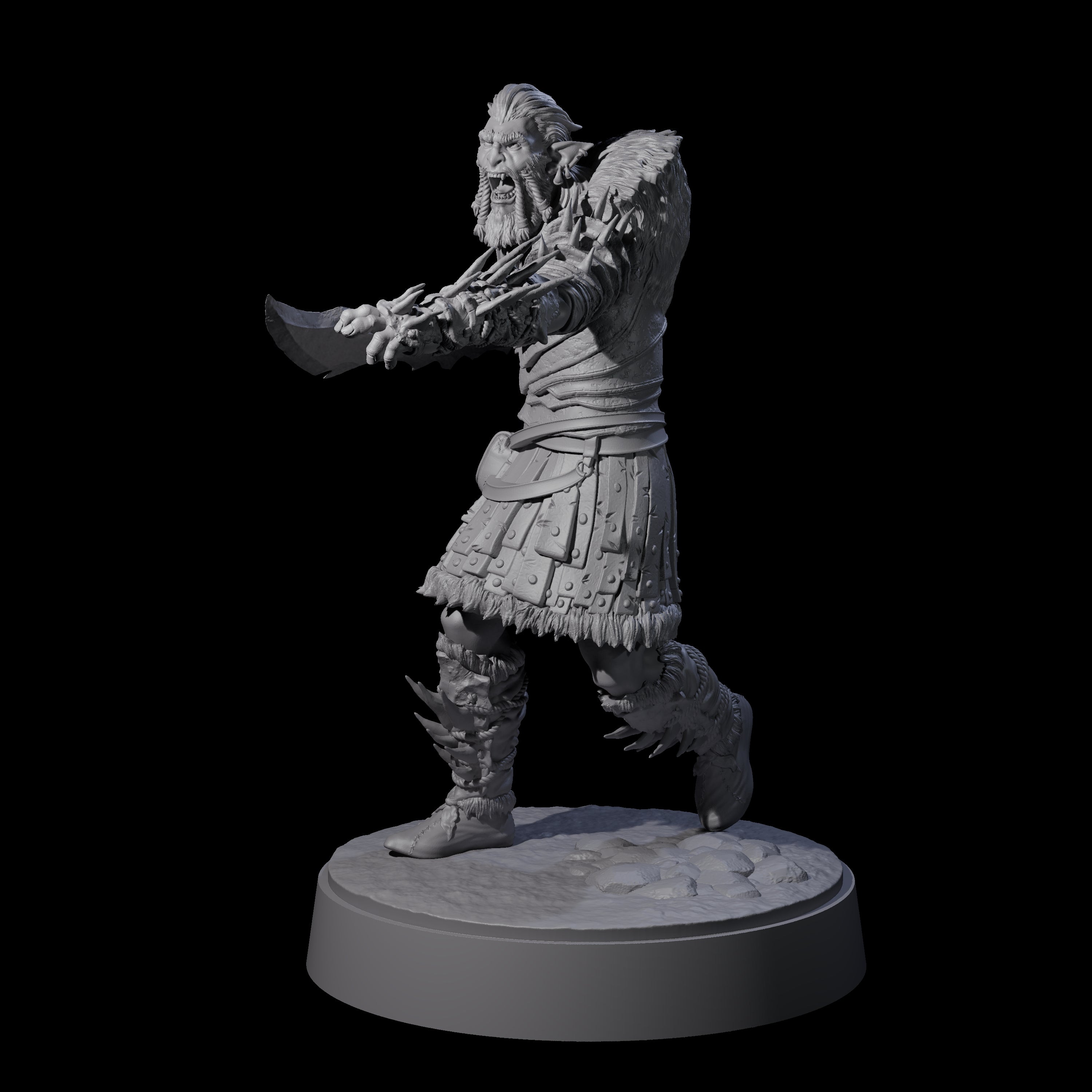 Mutton Chops Hobgoblin C Miniature for Dungeons and Dragons, Pathfinder or other TTRPGs