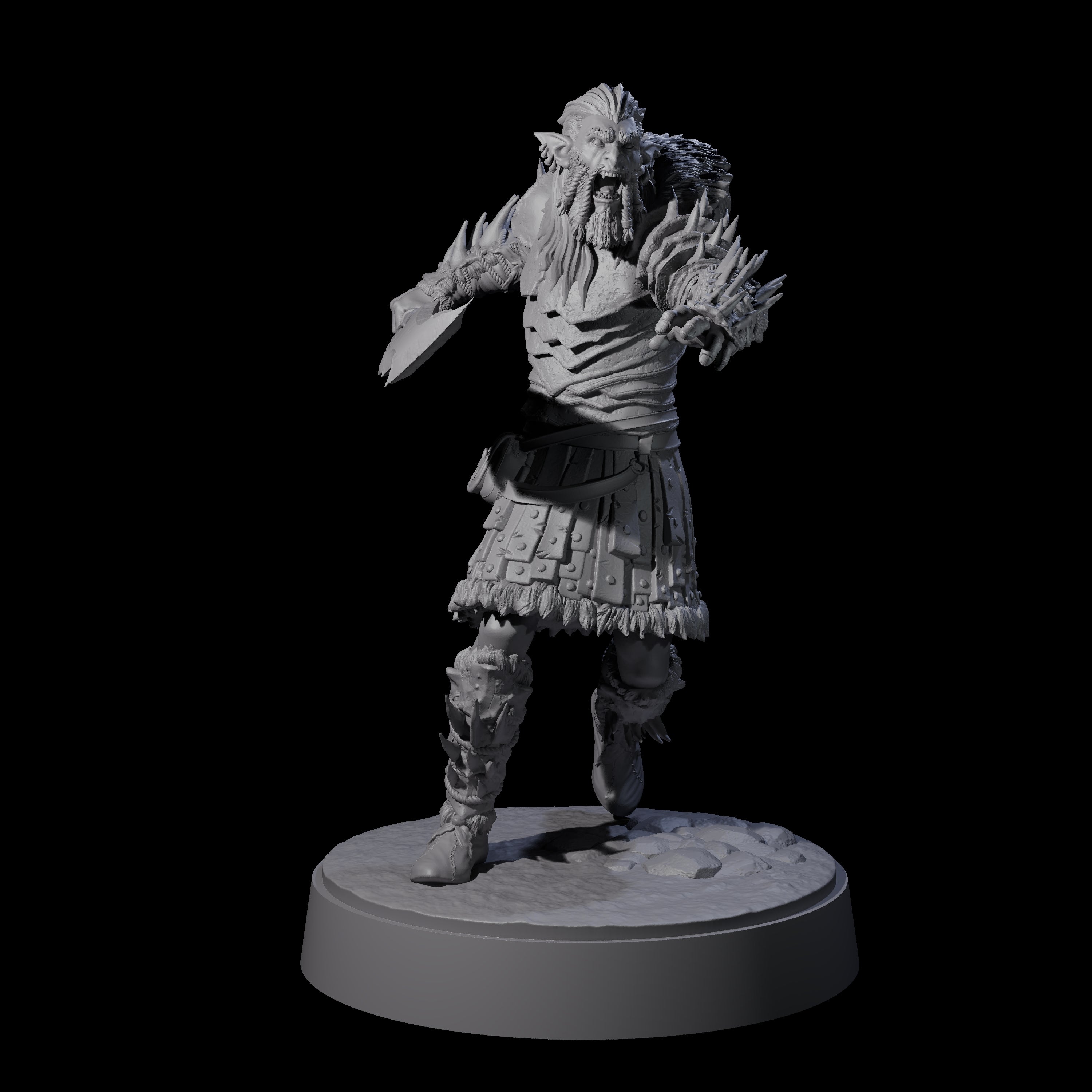Mutton Chops Hobgoblin C Miniature for Dungeons and Dragons, Pathfinder or other TTRPGs