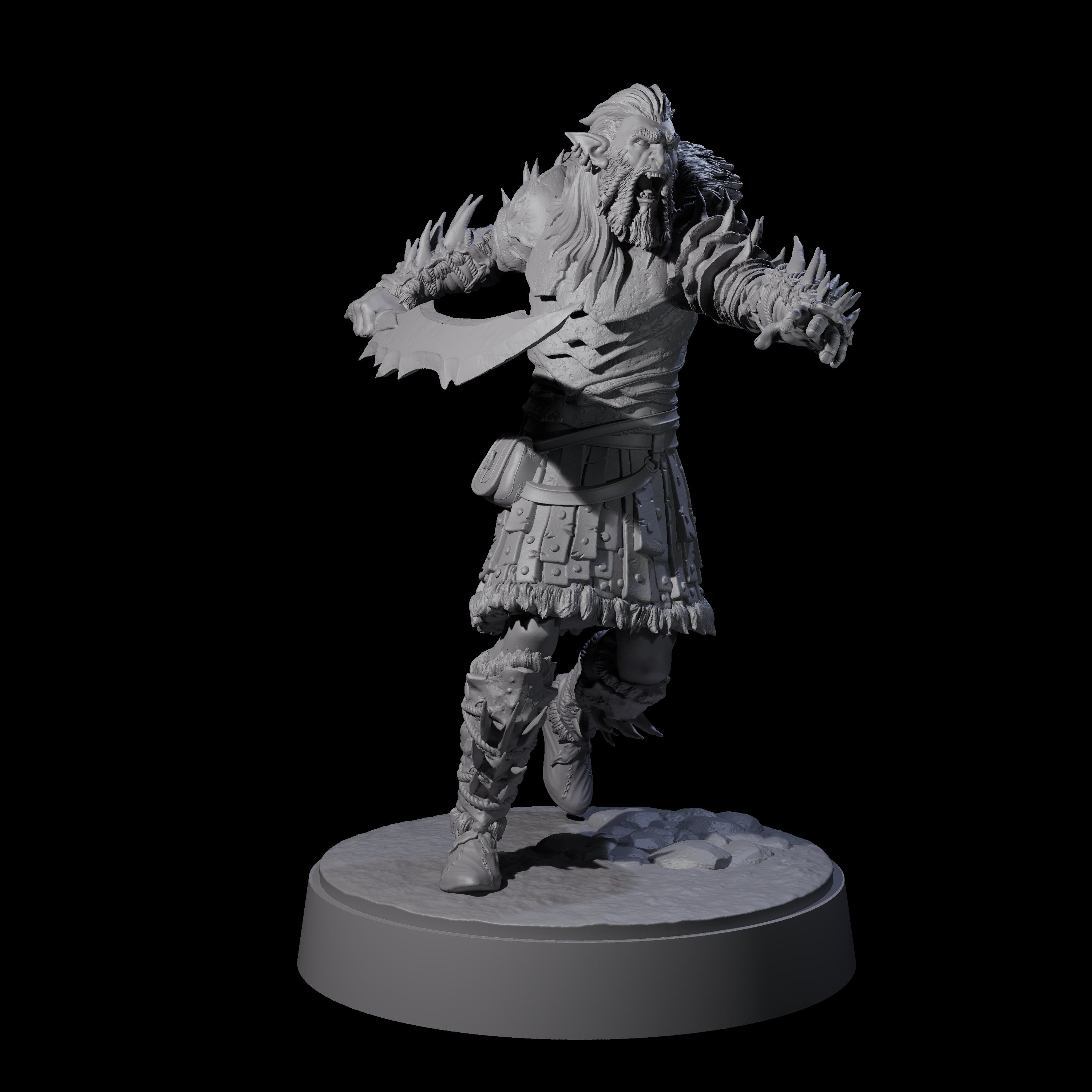 Mutton Chops Hobgoblin C Miniature for Dungeons and Dragons, Pathfinder or other TTRPGs