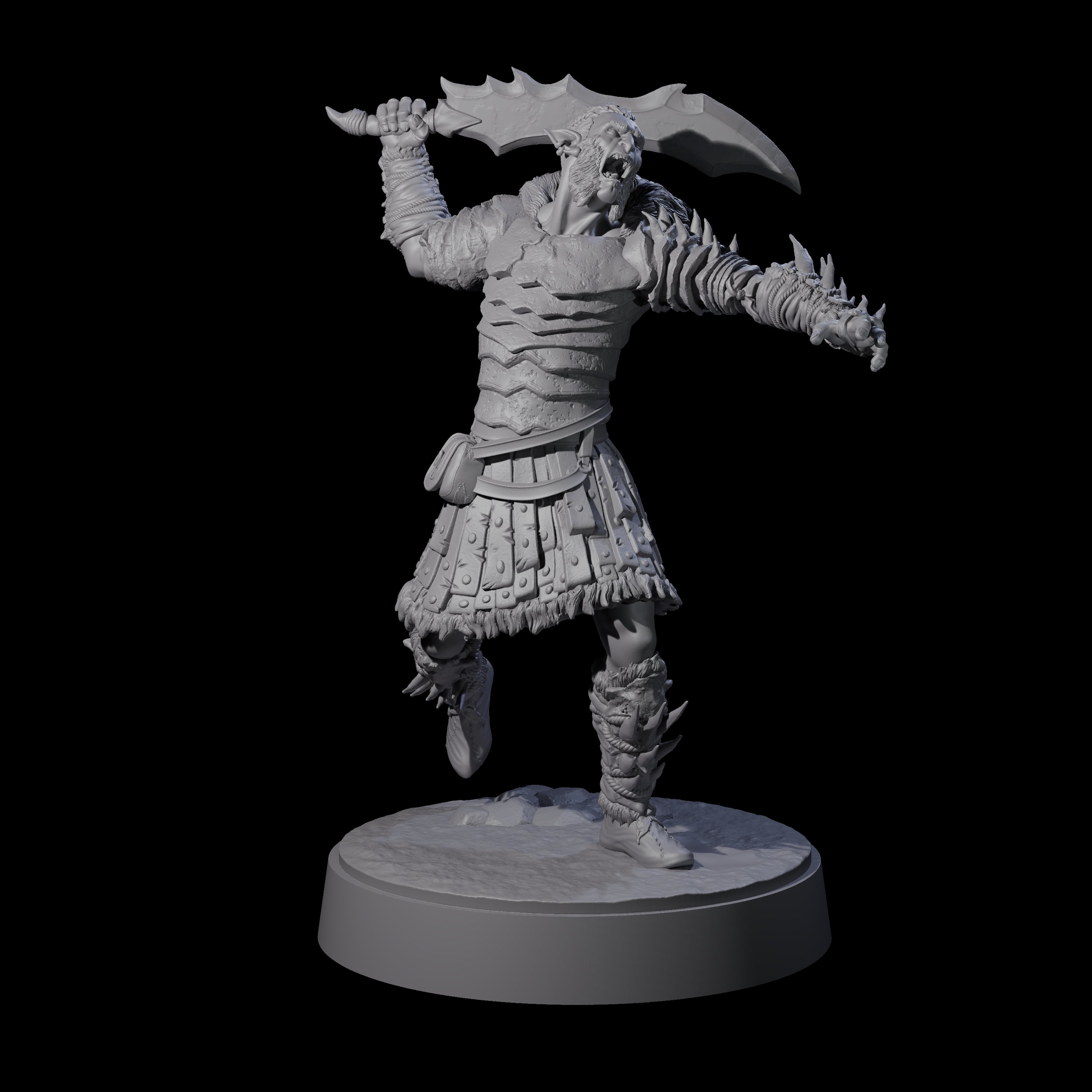 Mutton Chops Hobgoblin D Miniature for Dungeons and Dragons, Pathfinder or other TTRPGs
