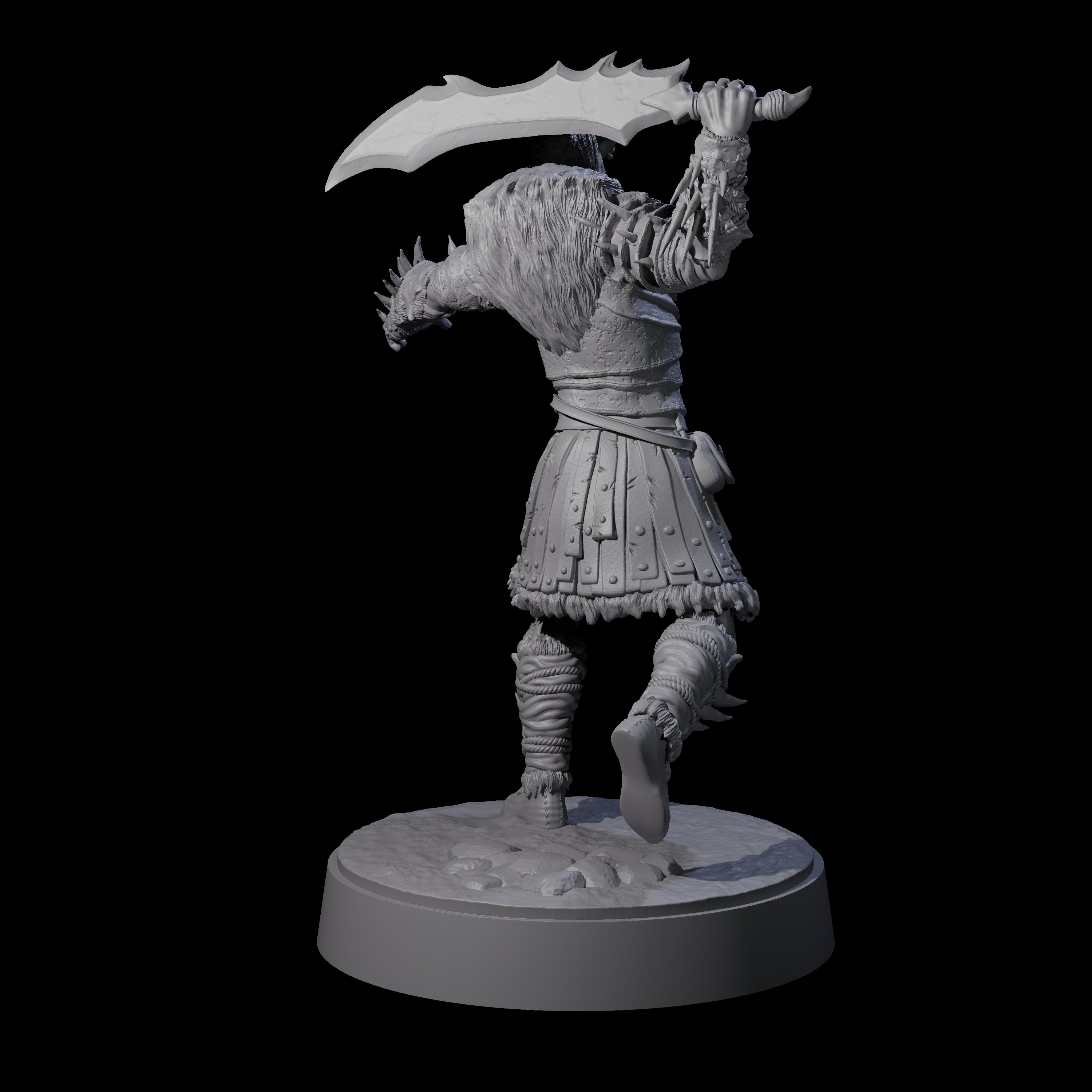 Mutton Chops Hobgoblin D Miniature for Dungeons and Dragons, Pathfinder or other TTRPGs