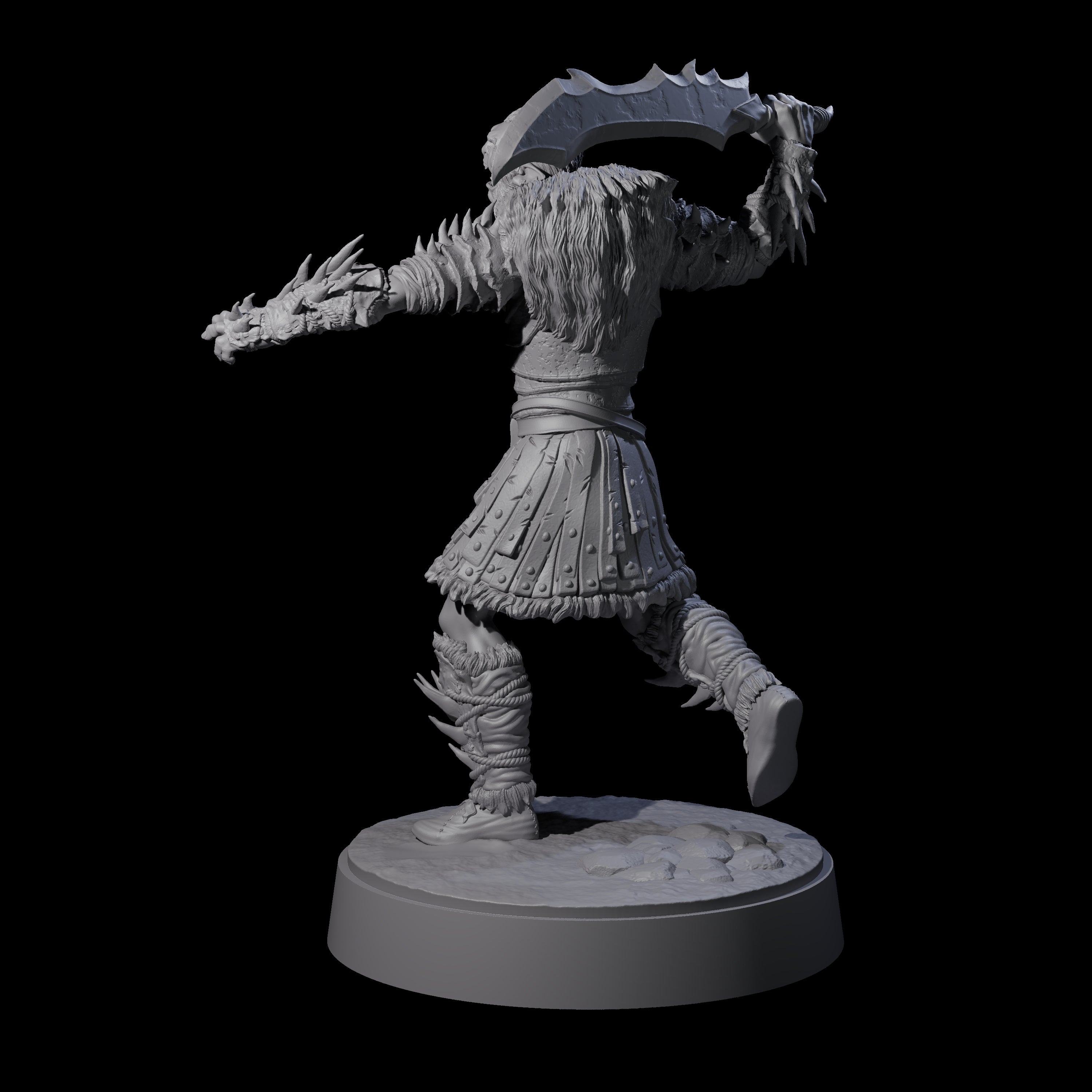 Mutton Chops Hobgoblin D Miniature for Dungeons and Dragons, Pathfinder or other TTRPGs