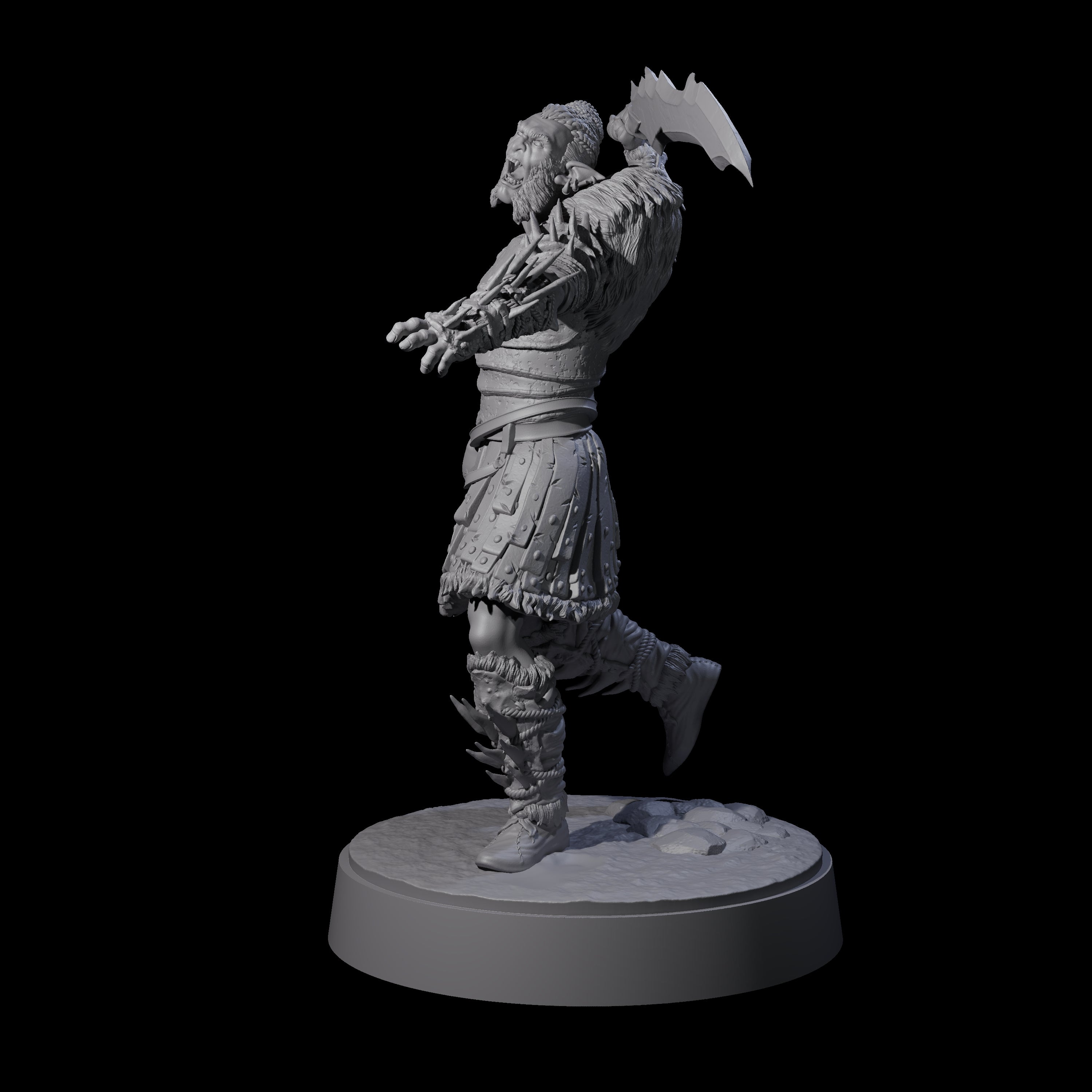 Mutton Chops Hobgoblin D Miniature for Dungeons and Dragons, Pathfinder or other TTRPGs
