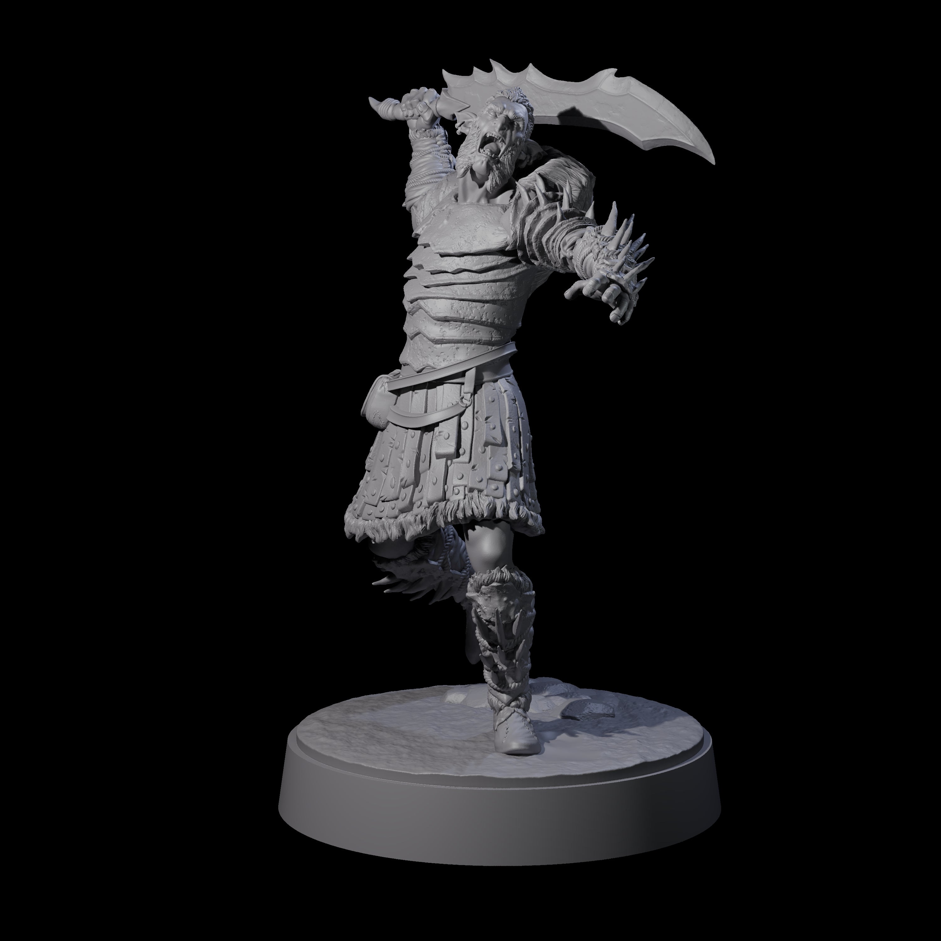 Mutton Chops Hobgoblin D Miniature for Dungeons and Dragons, Pathfinder or other TTRPGs