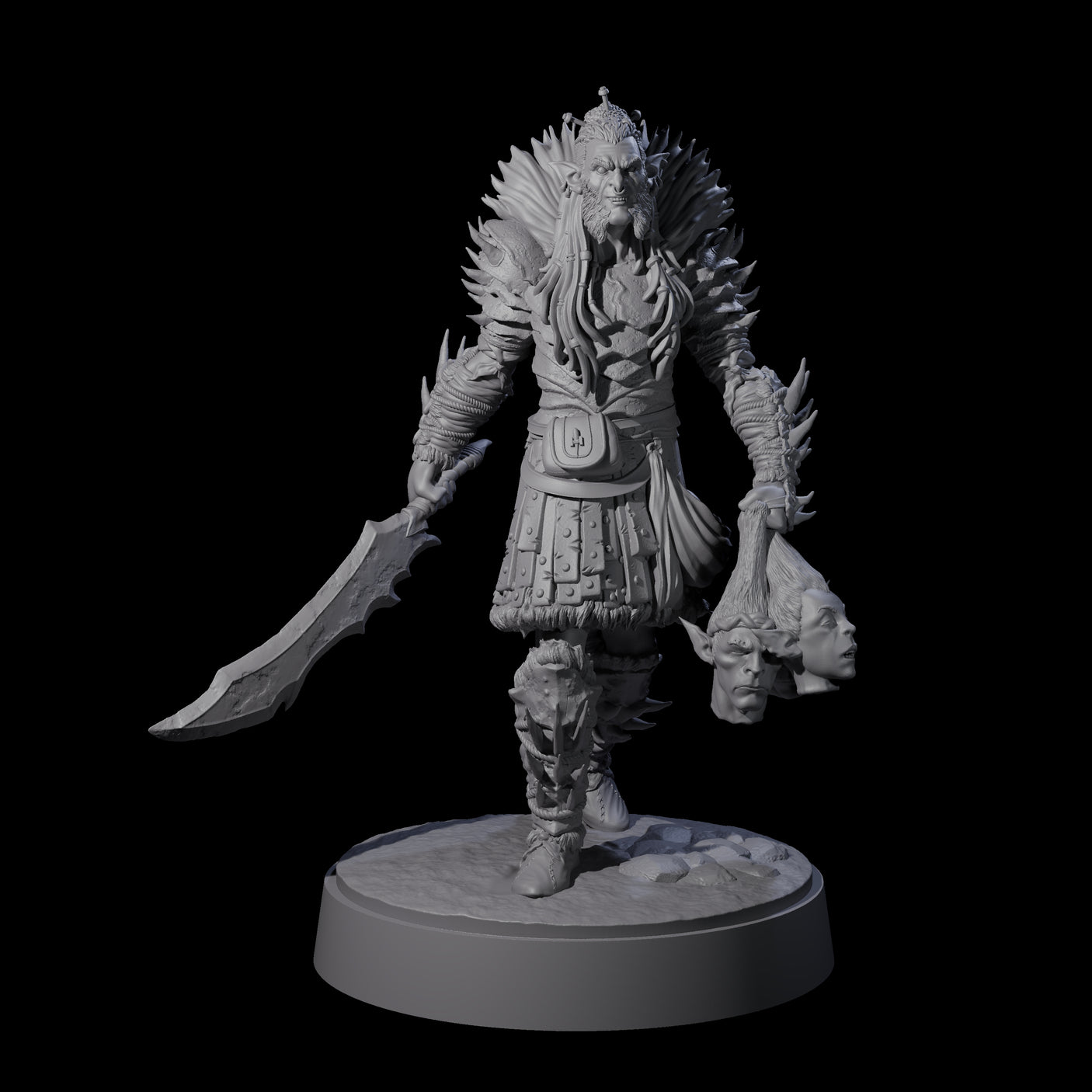 Mutton Chops Hobgoblin E Miniature for Dungeons and Dragons, Pathfinder or other TTRPGs