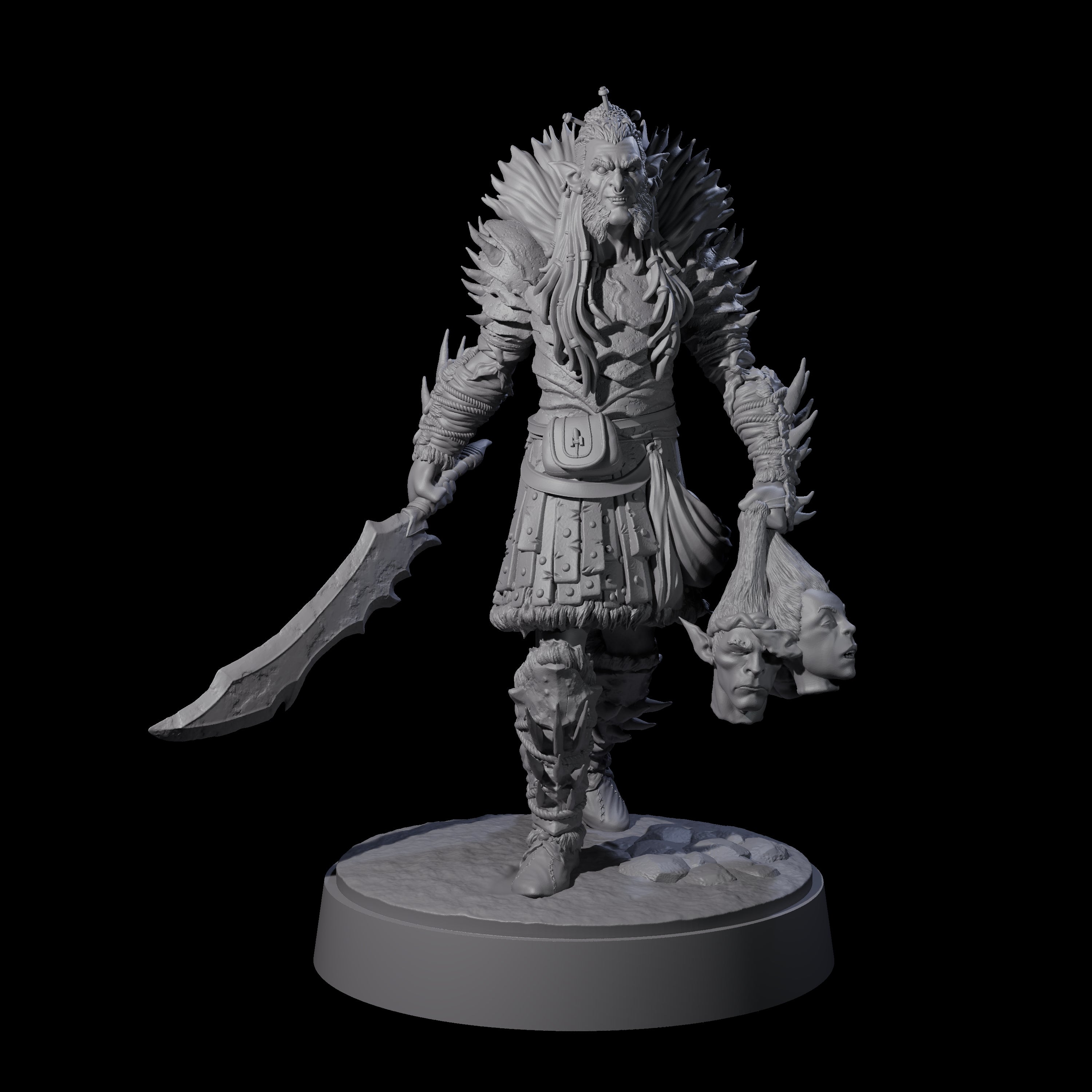 Mutton Chops Hobgoblin E Miniature for Dungeons and Dragons, Pathfinder or other TTRPGs