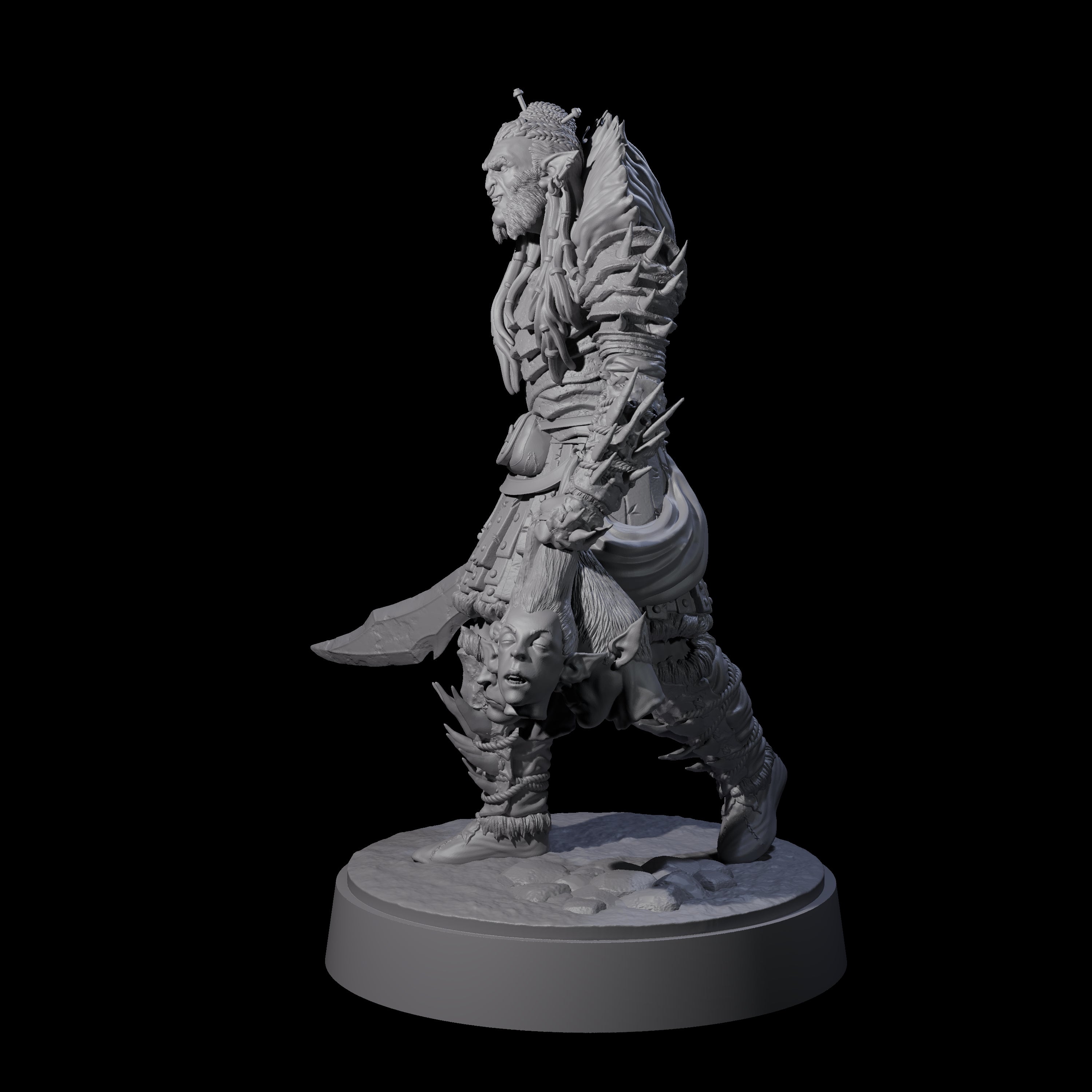 Mutton Chops Hobgoblin E Miniature for Dungeons and Dragons, Pathfinder or other TTRPGs