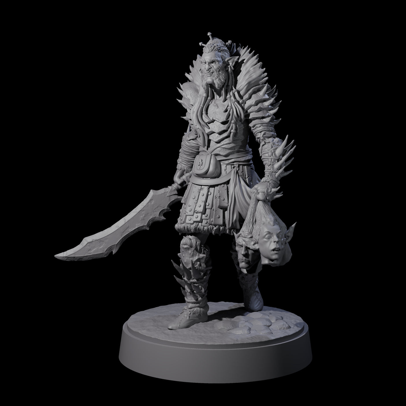 Mutton Chops Hobgoblin E Miniature for Dungeons and Dragons, Pathfinder or other TTRPGs