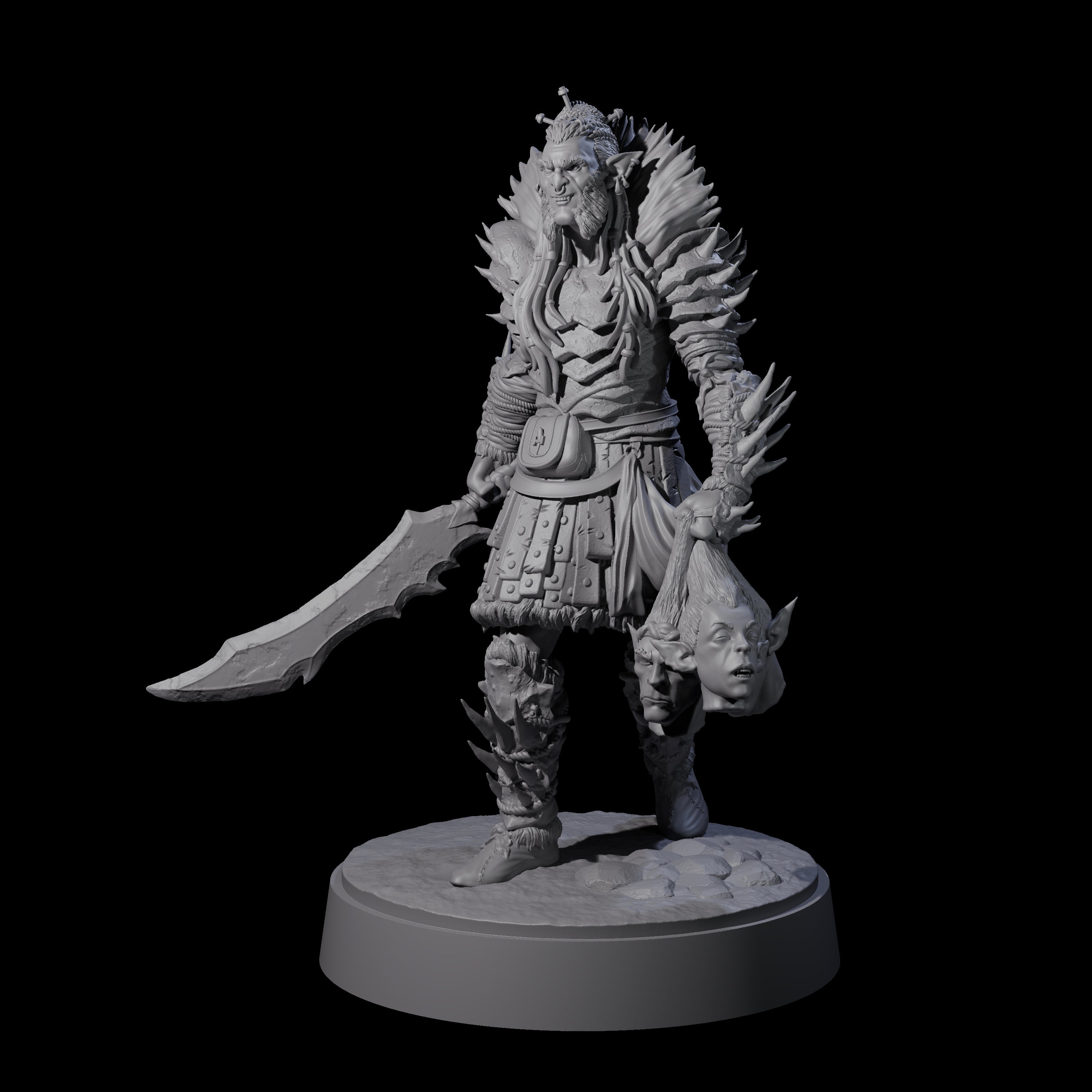 Mutton Chops Hobgoblin E Miniature for Dungeons and Dragons, Pathfinder or other TTRPGs