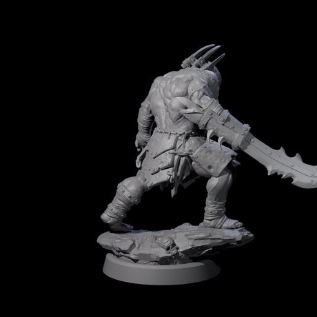 Muzzled Orc Pit Fighter Miniature for Dungeons and Dragons, Pathfinder or other TTRPGs