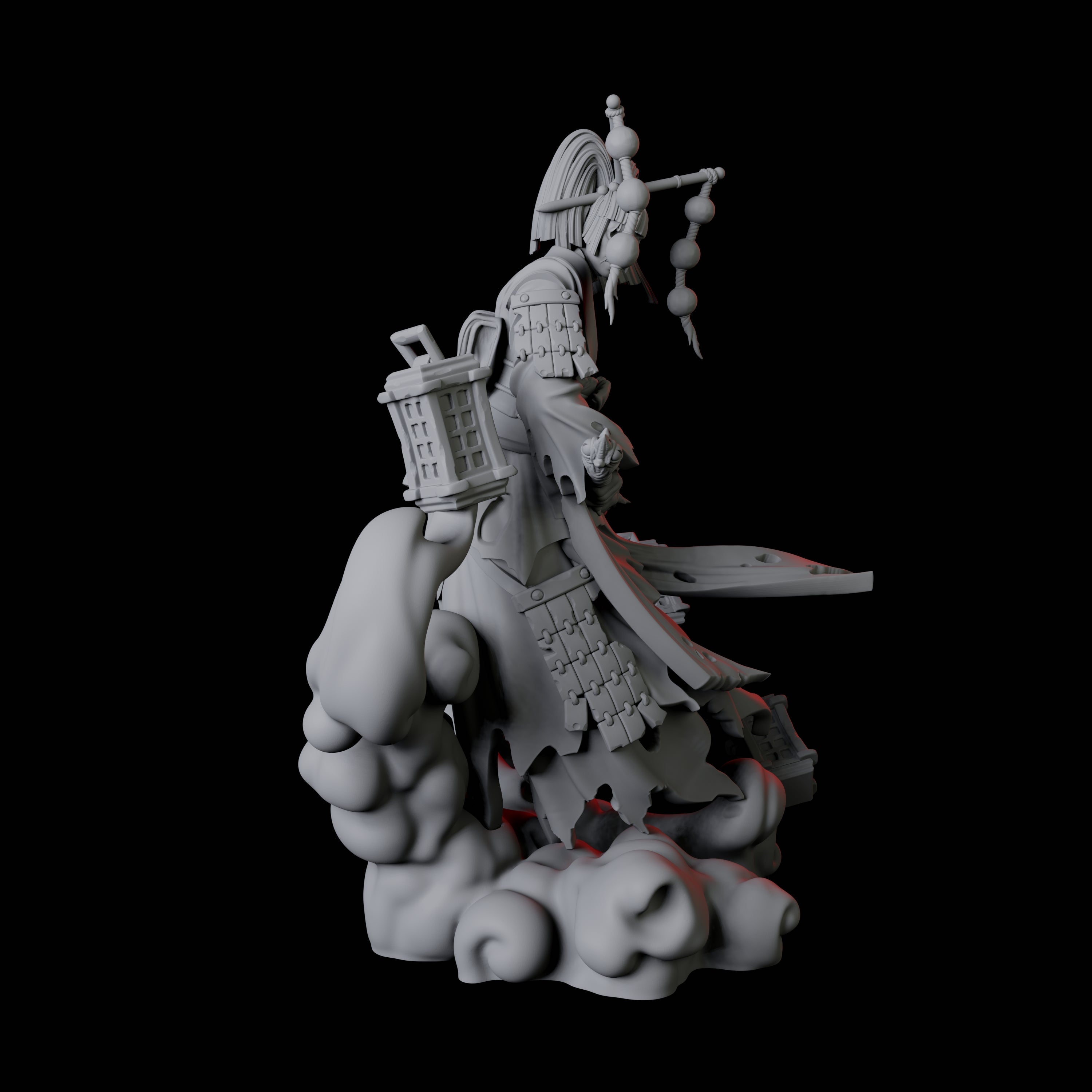 Mysterious Geisha Sorcerer D Miniature for Dungeons and Dragons, Pathfinder or other TTRPGs