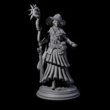Mysterious Witch Miniature for Dungeons and Dragons, Pathfinder or other TTRPGs