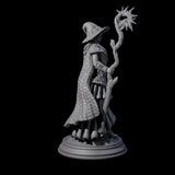 Mysterious Witch Miniature for Dungeons and Dragons, Pathfinder or other TTRPGs