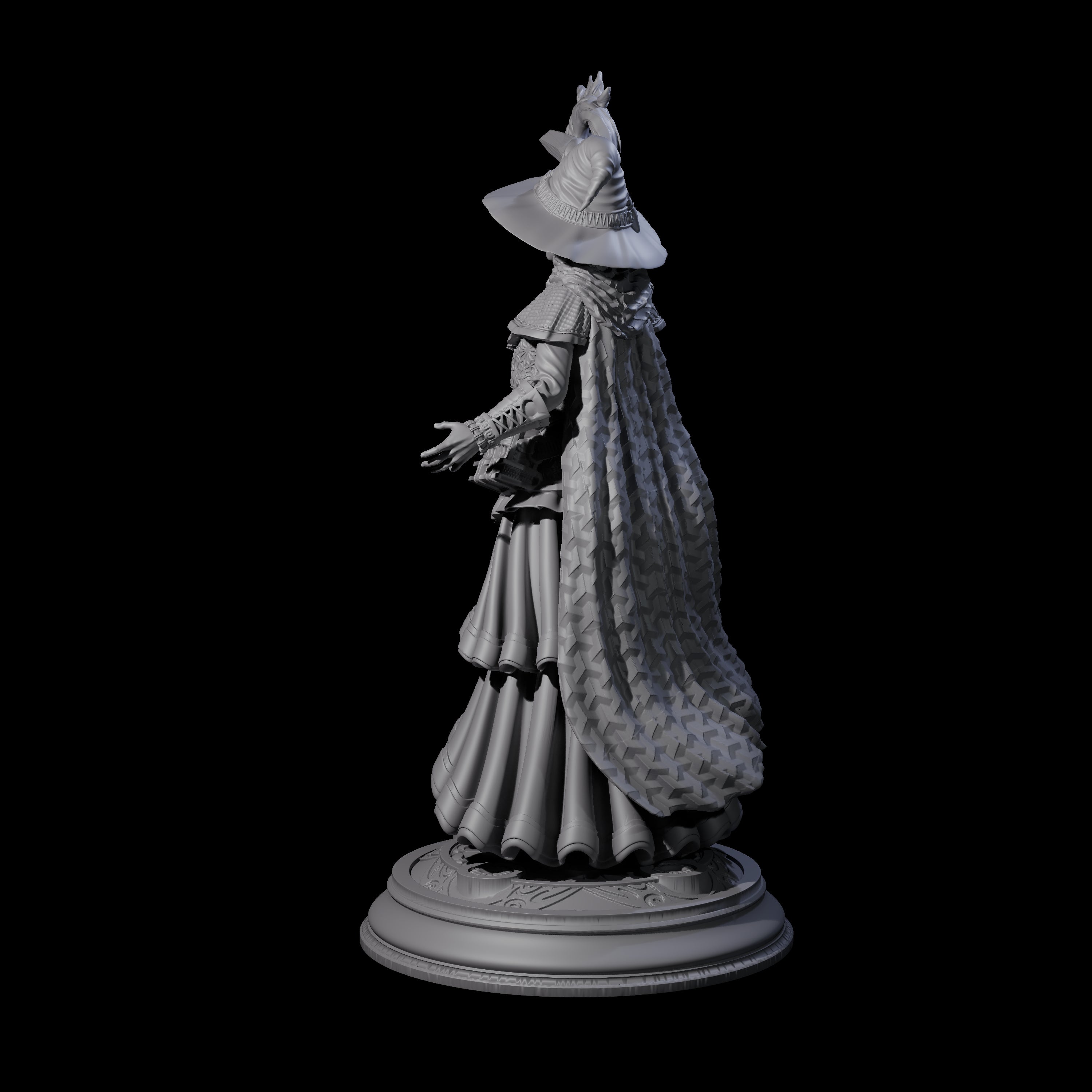 Mysterious Witch Miniature for Dungeons and Dragons, Pathfinder or other TTRPGs