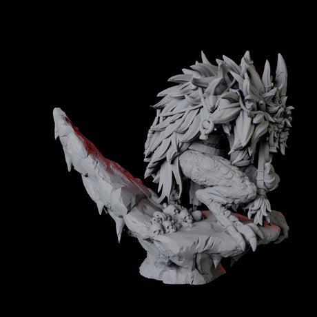 Mystic Boggard Swampseer Miniature for Dungeons and Dragons, Pathfinder or other TTRPGs