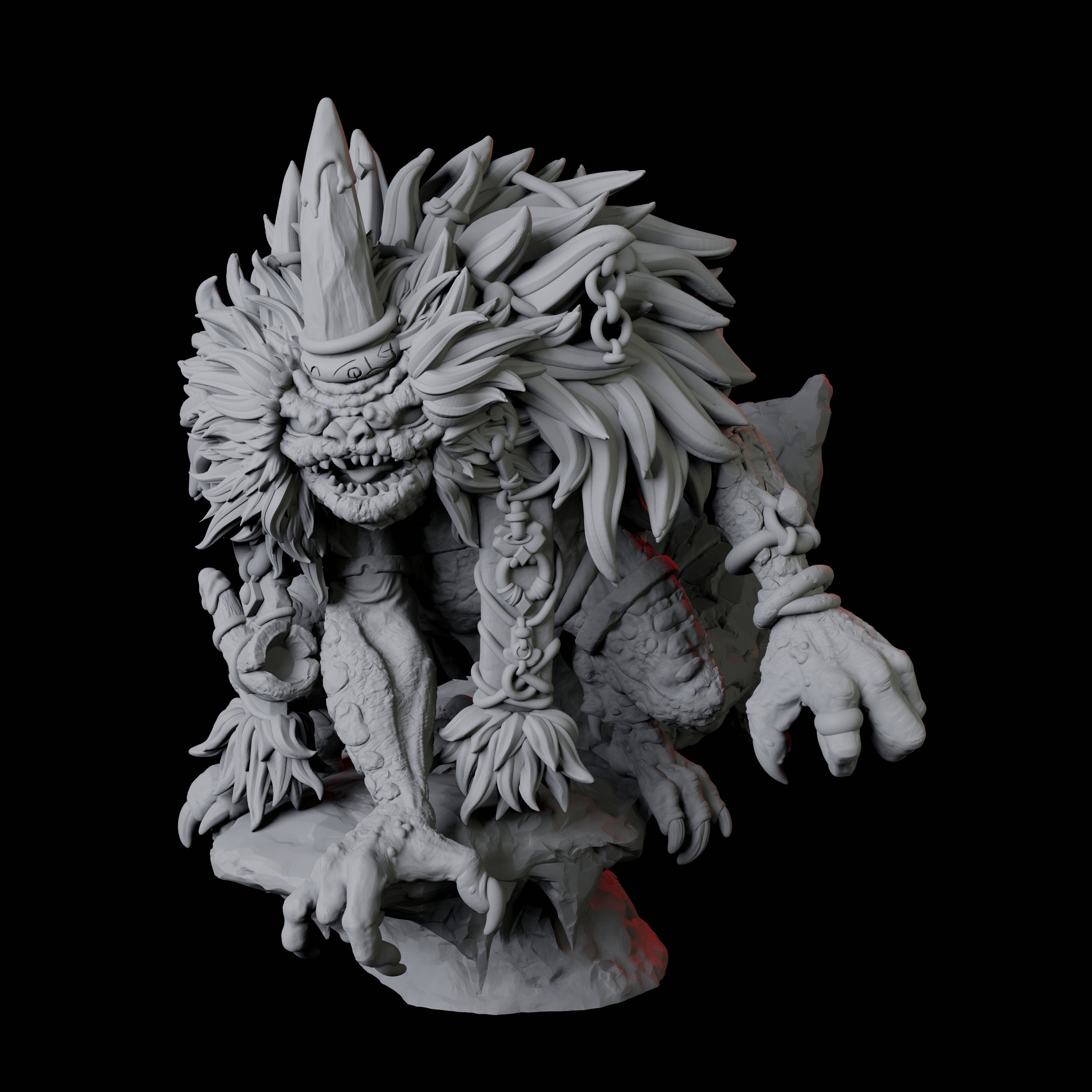 Mystic Boggard Swampseer Miniature for Dungeons and Dragons, Pathfinder or other TTRPGs