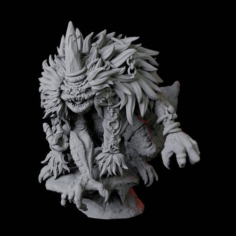 Mystic Boggard Swampseer Miniature for Dungeons and Dragons, Pathfinder or other TTRPGs